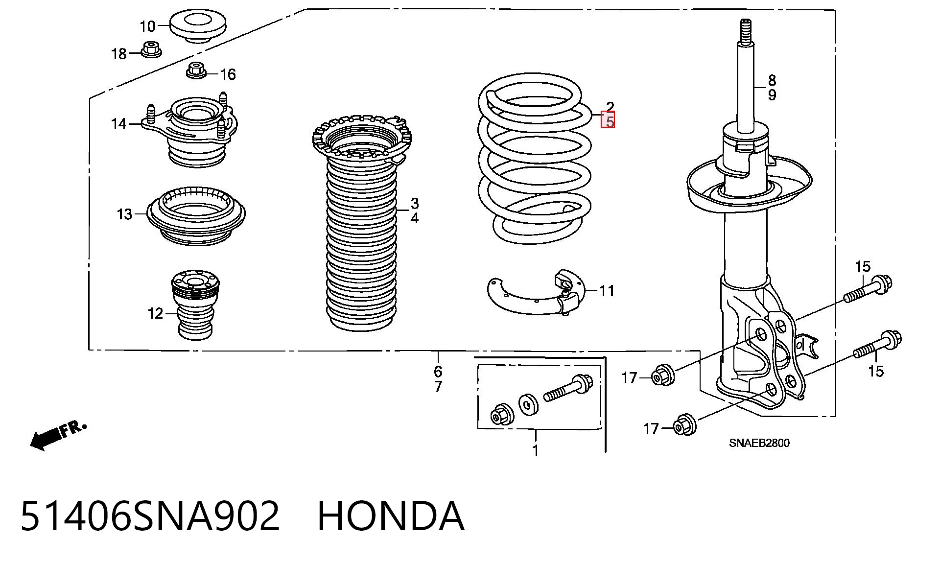 51406SNA902 Honda