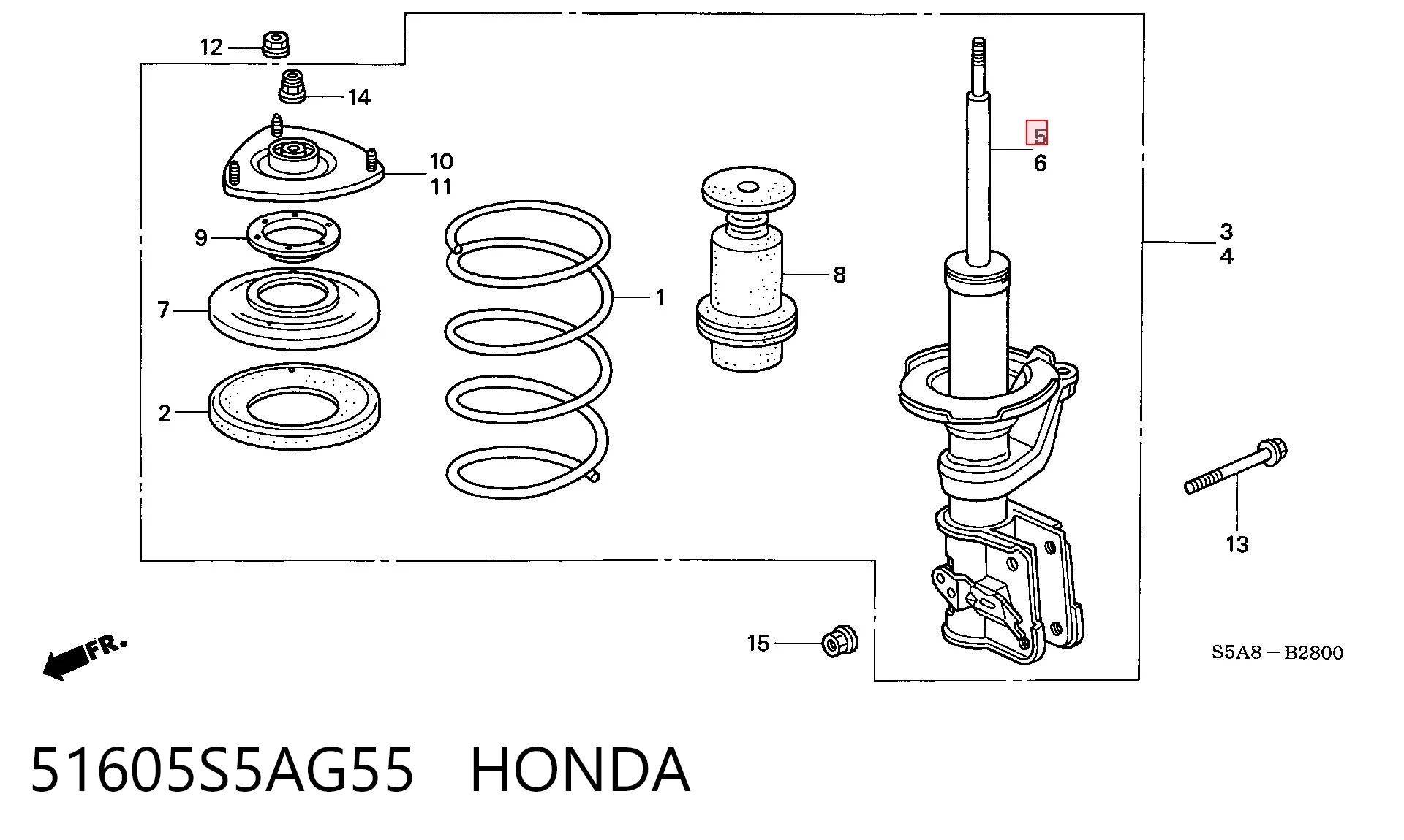 51605S5AG55 Honda