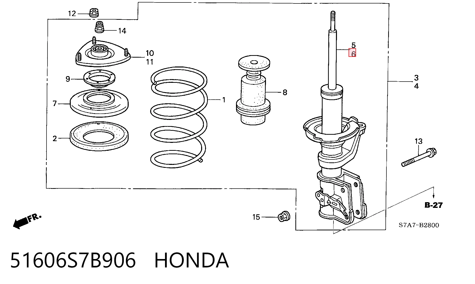 51606S7B906 Honda