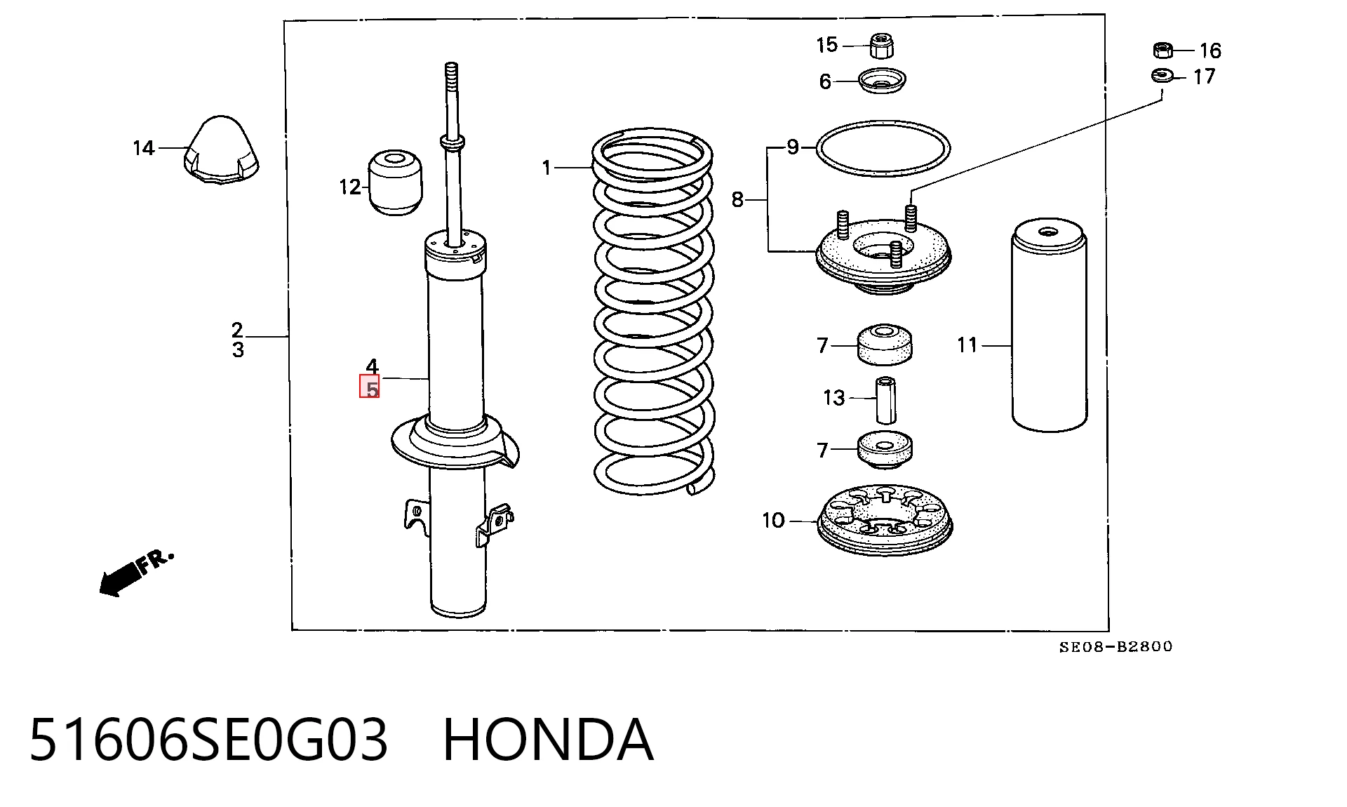 Comprar H490A13 NPS Amortiguador delantero izquierdo