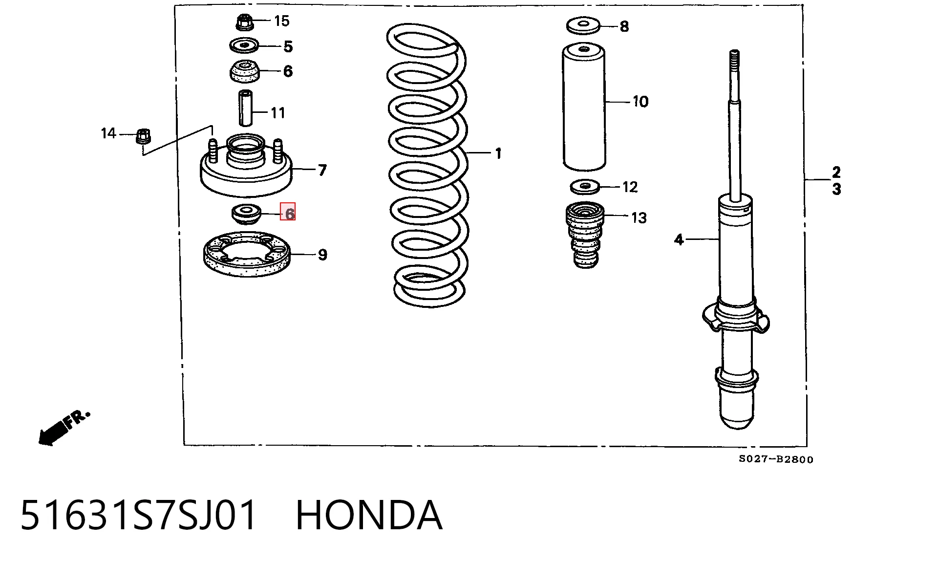 51631S7SJ01 Honda