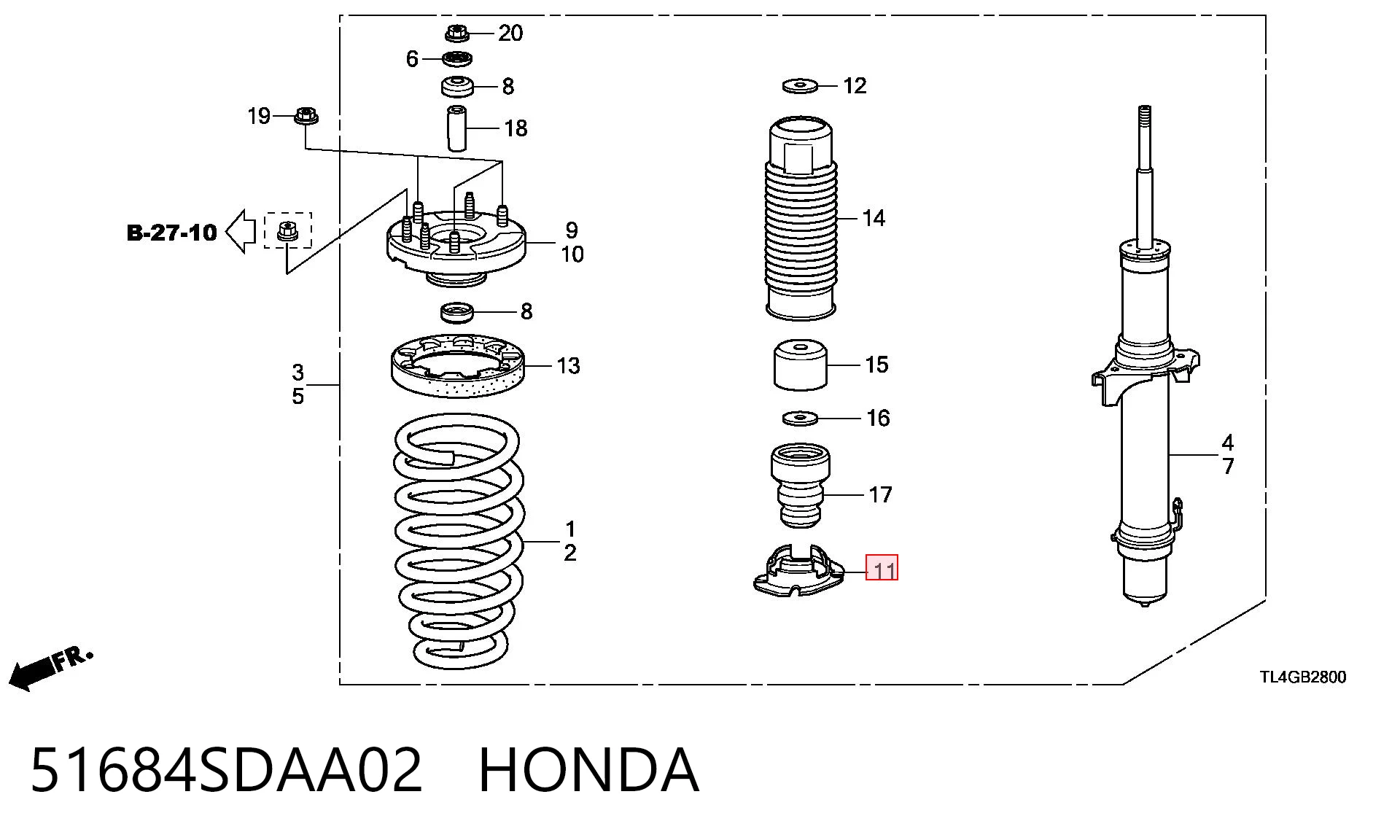 51684SDAA02 Honda