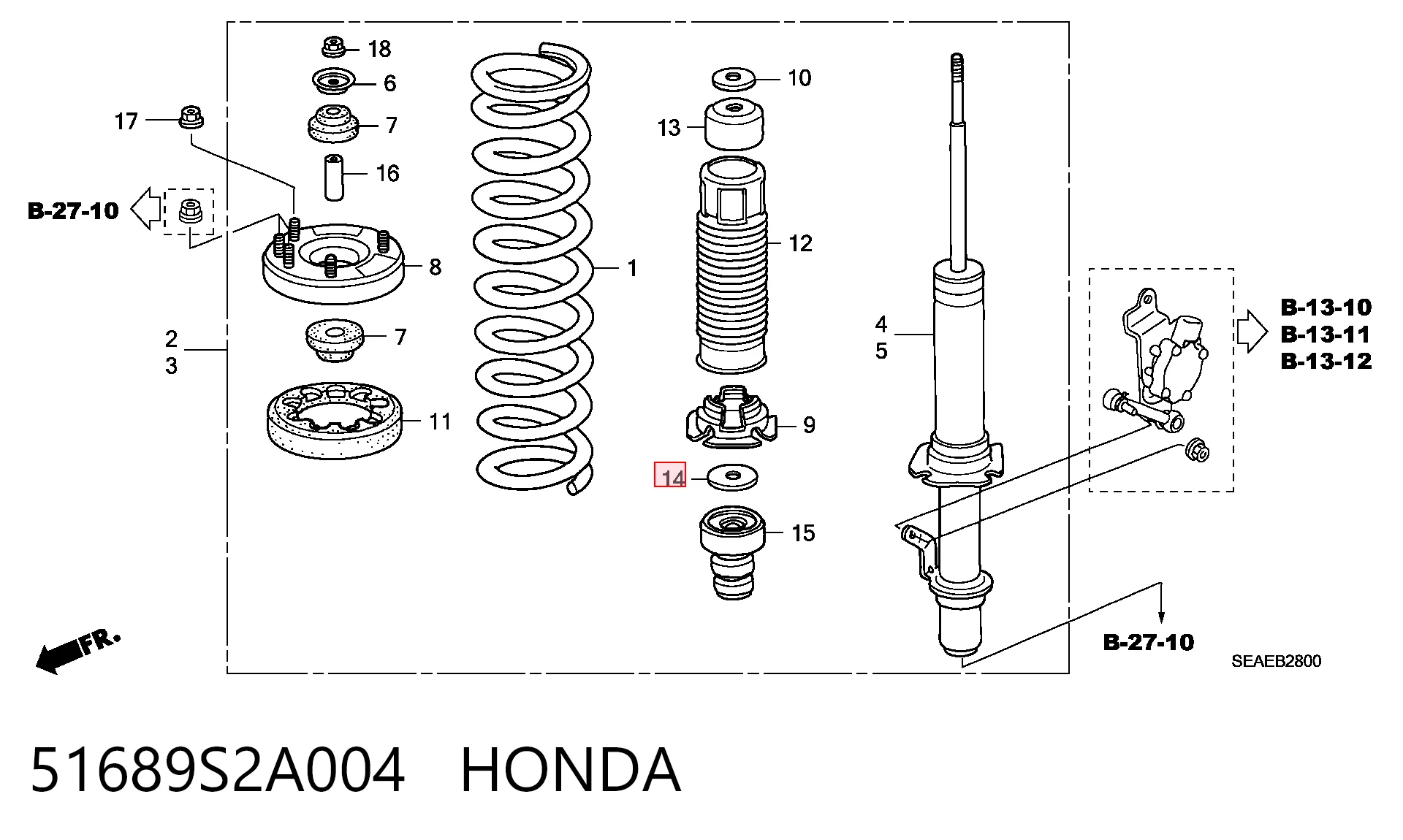 51689S2A004 Honda