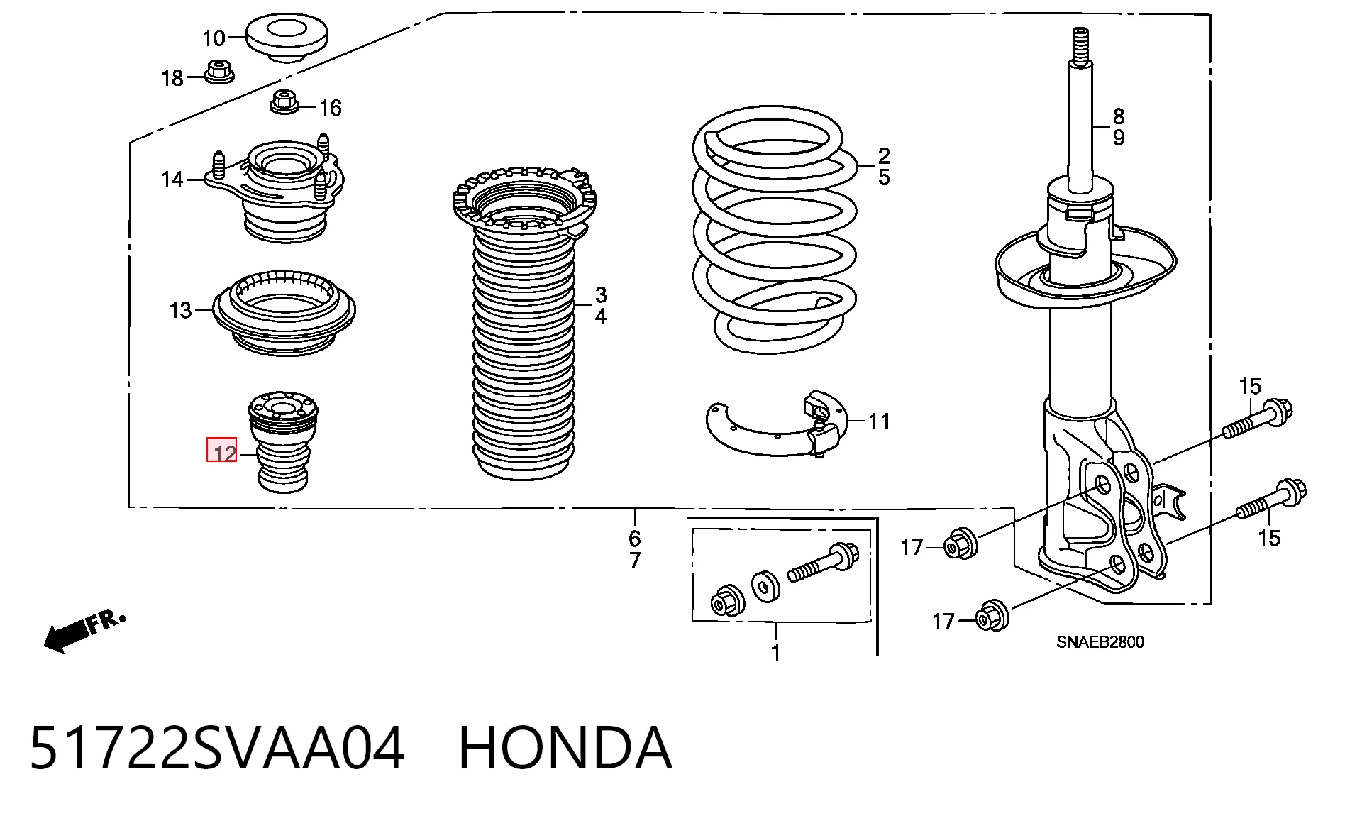 51722SVAA04 Honda