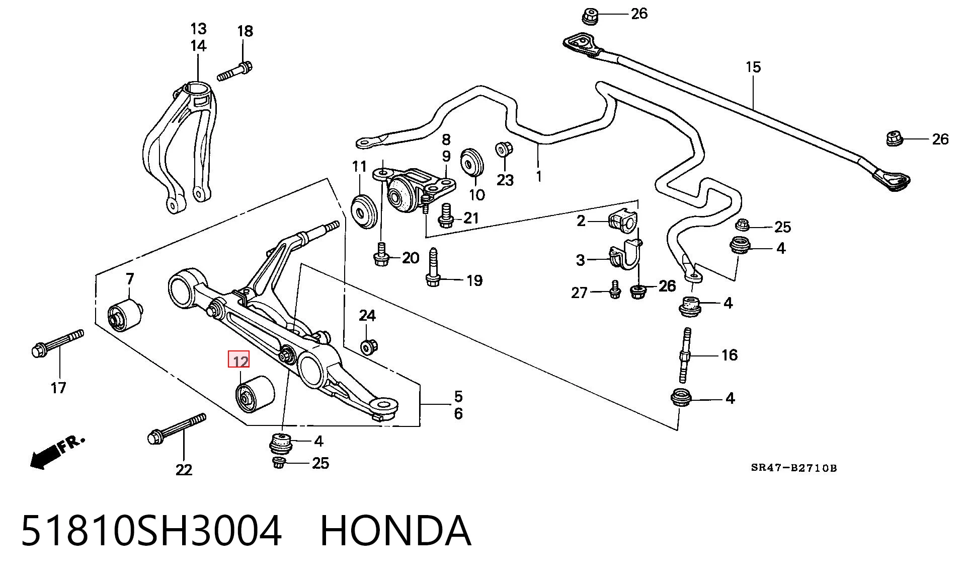 51810SH3004 Honda