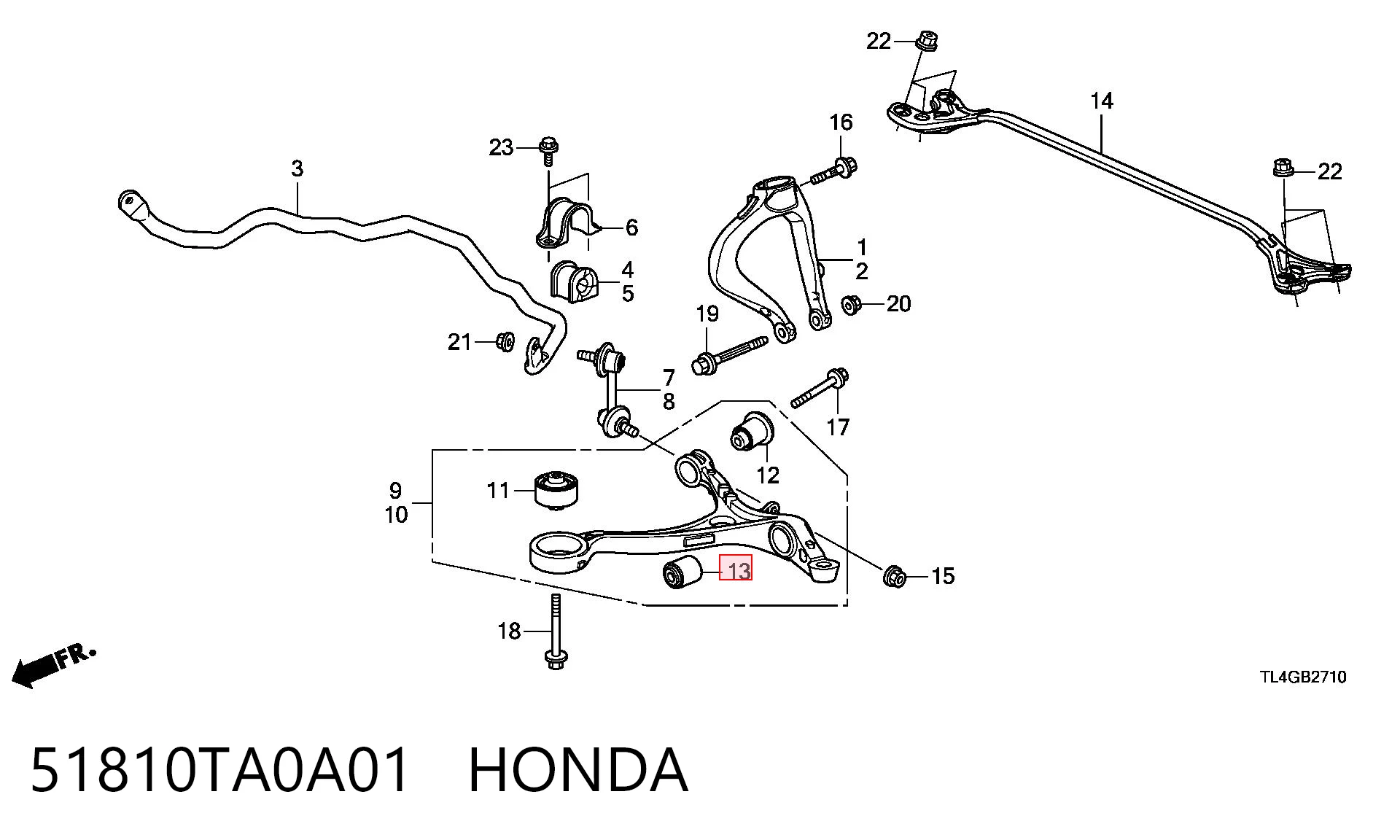 51810TA0A01 Honda