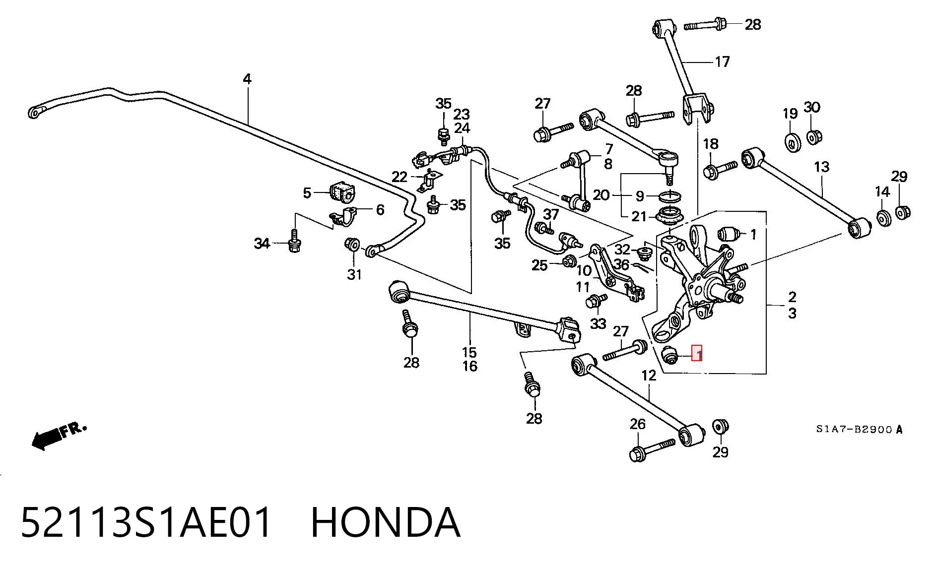 Buje del brazo inferior trasero 6G926L063AA Ford