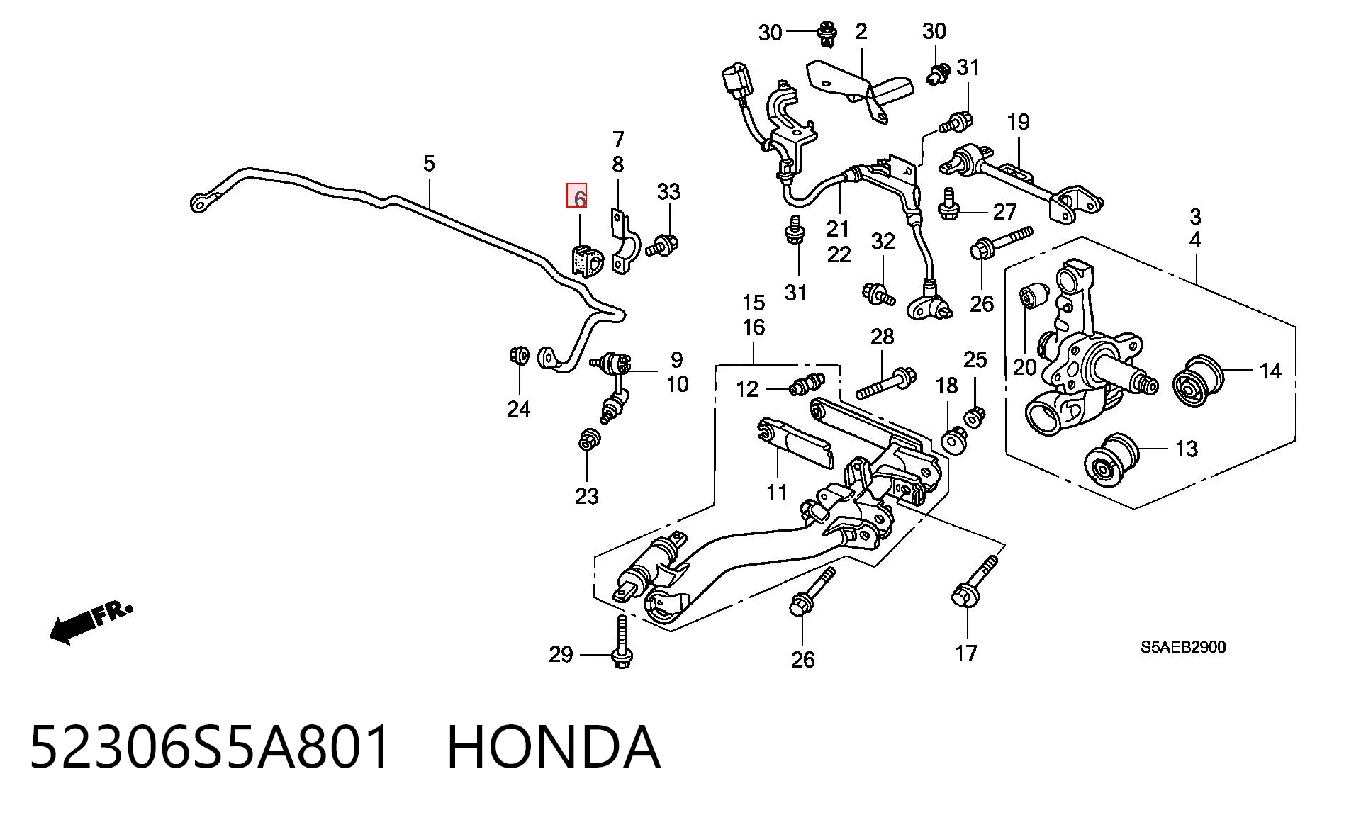 52306S5A801 Honda