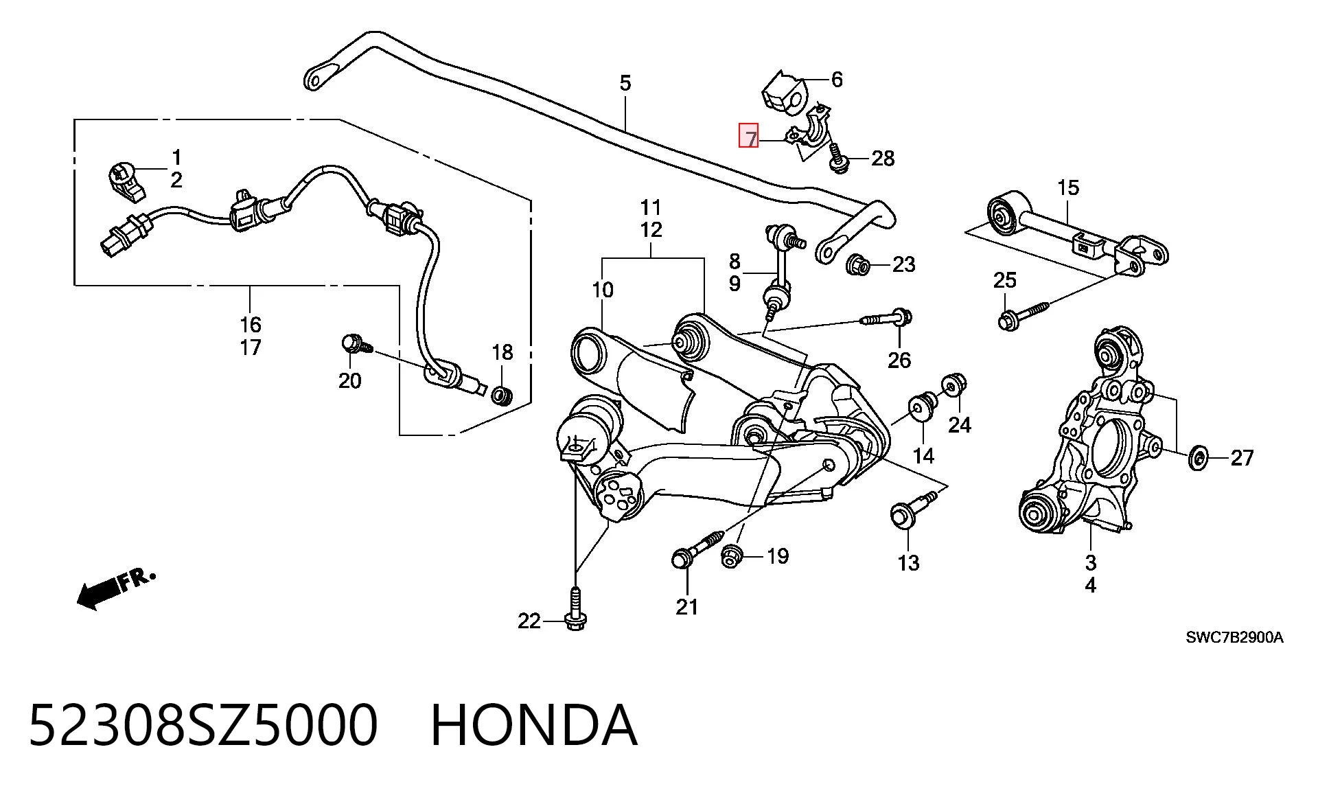 52308SZ5000 Honda 