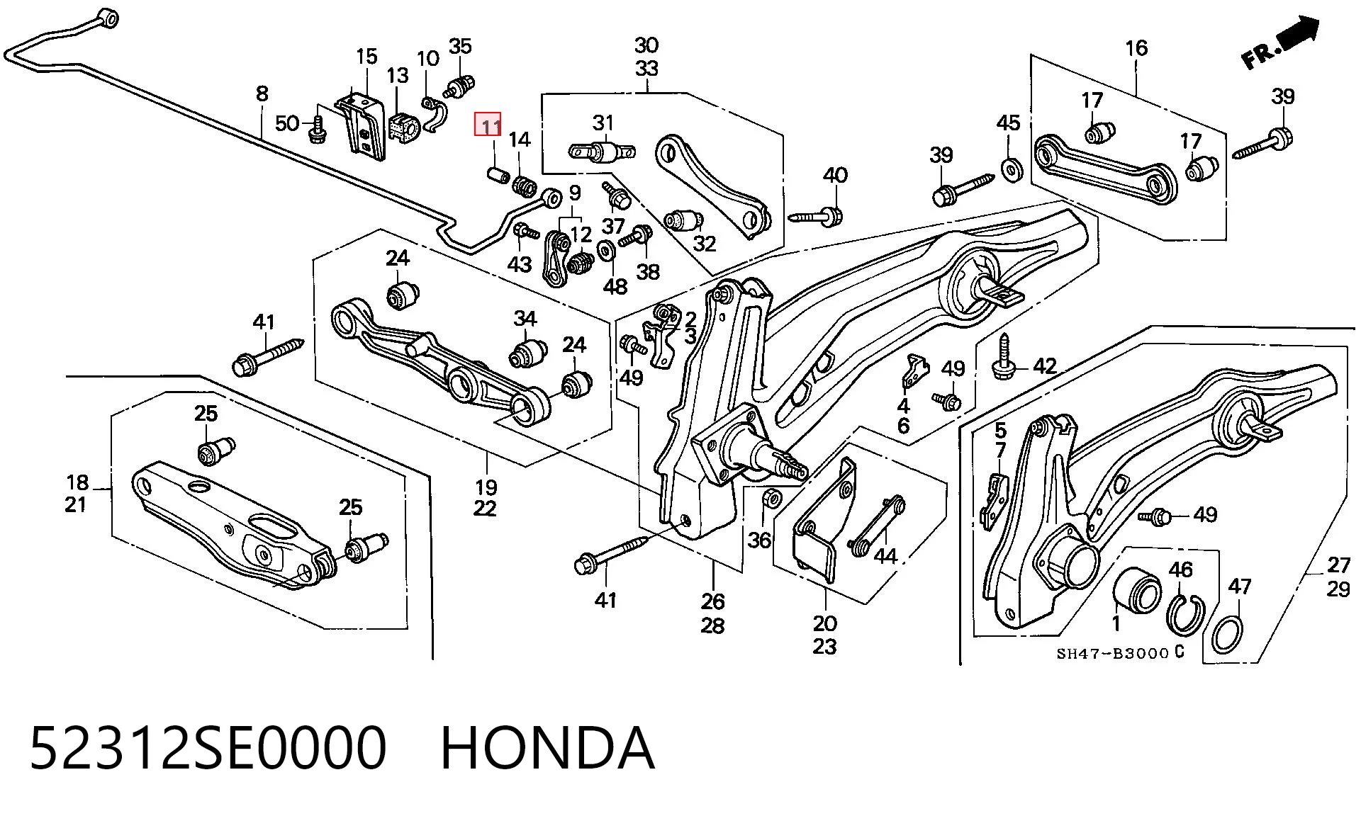 52312SE0000 HONDA