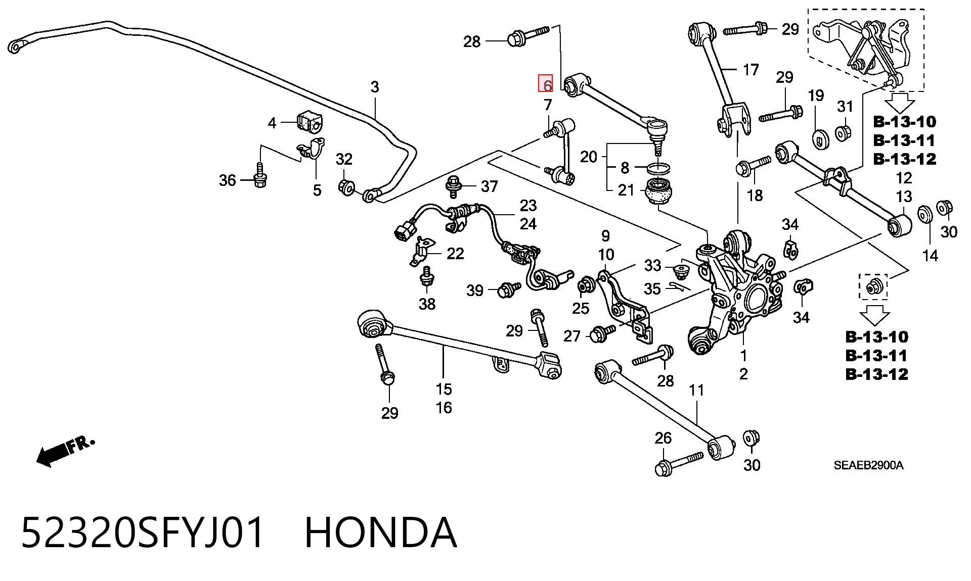 52320SFYJ01 Honda