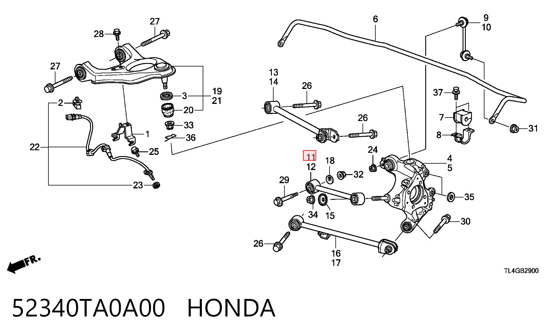 52340TA0A00 Honda