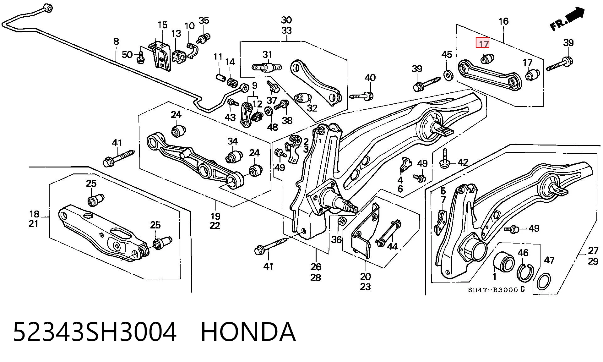 52343SH3004 Honda