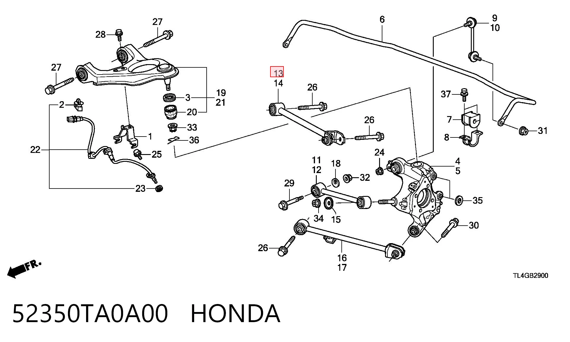 52350TA0A00 Honda