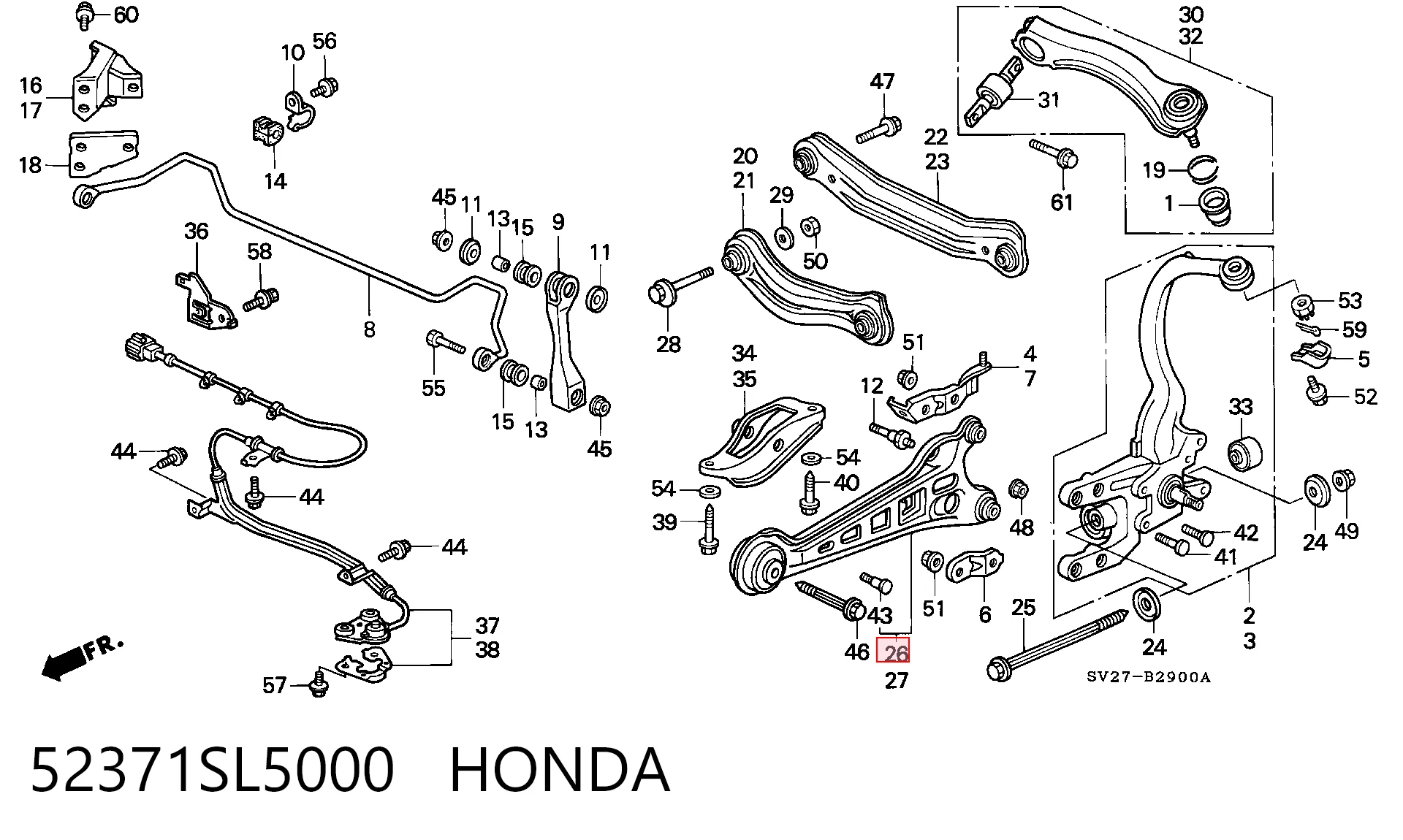 52371SL5000 Honda