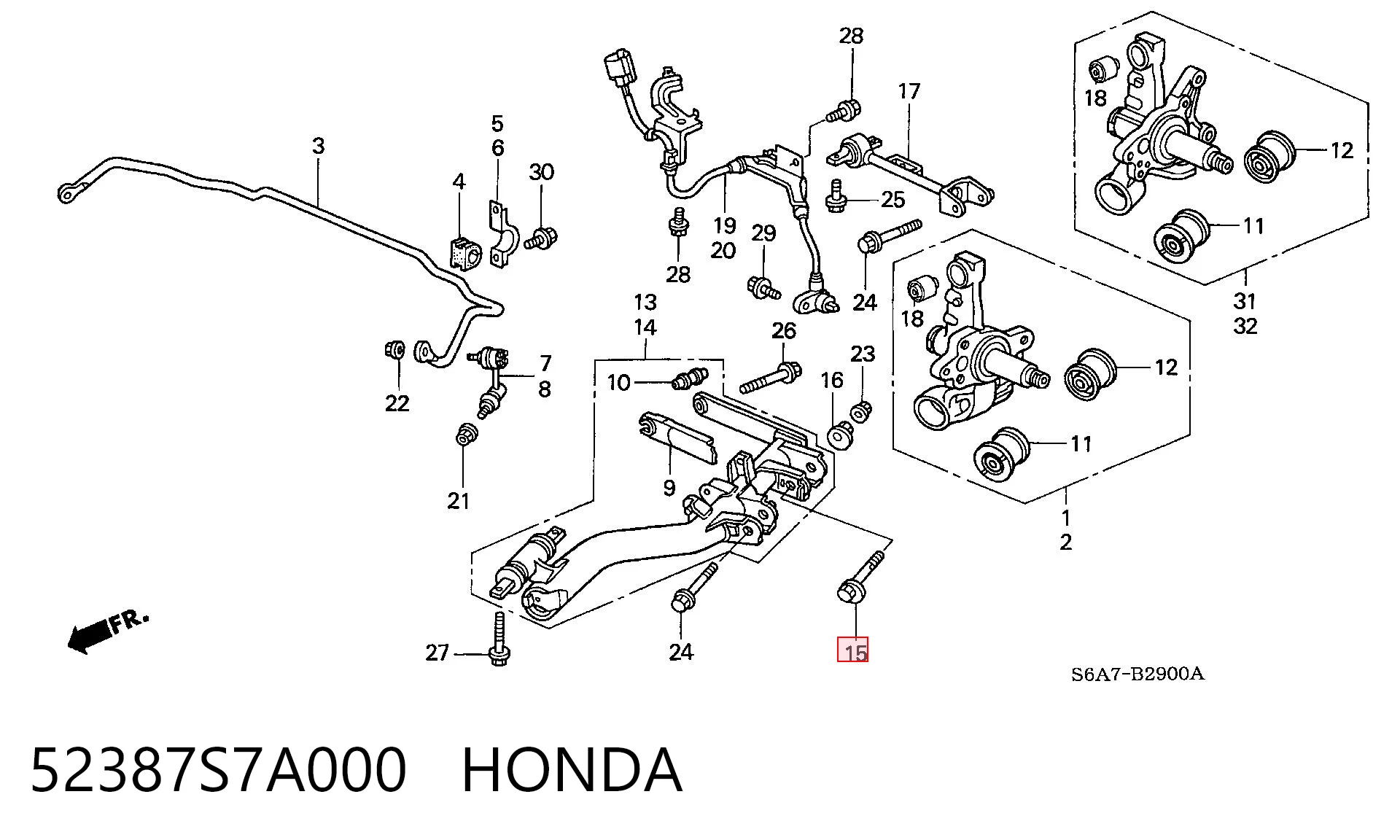 52387S7A000 Honda