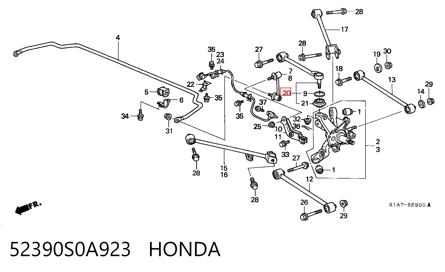 52390S0A923 Honda