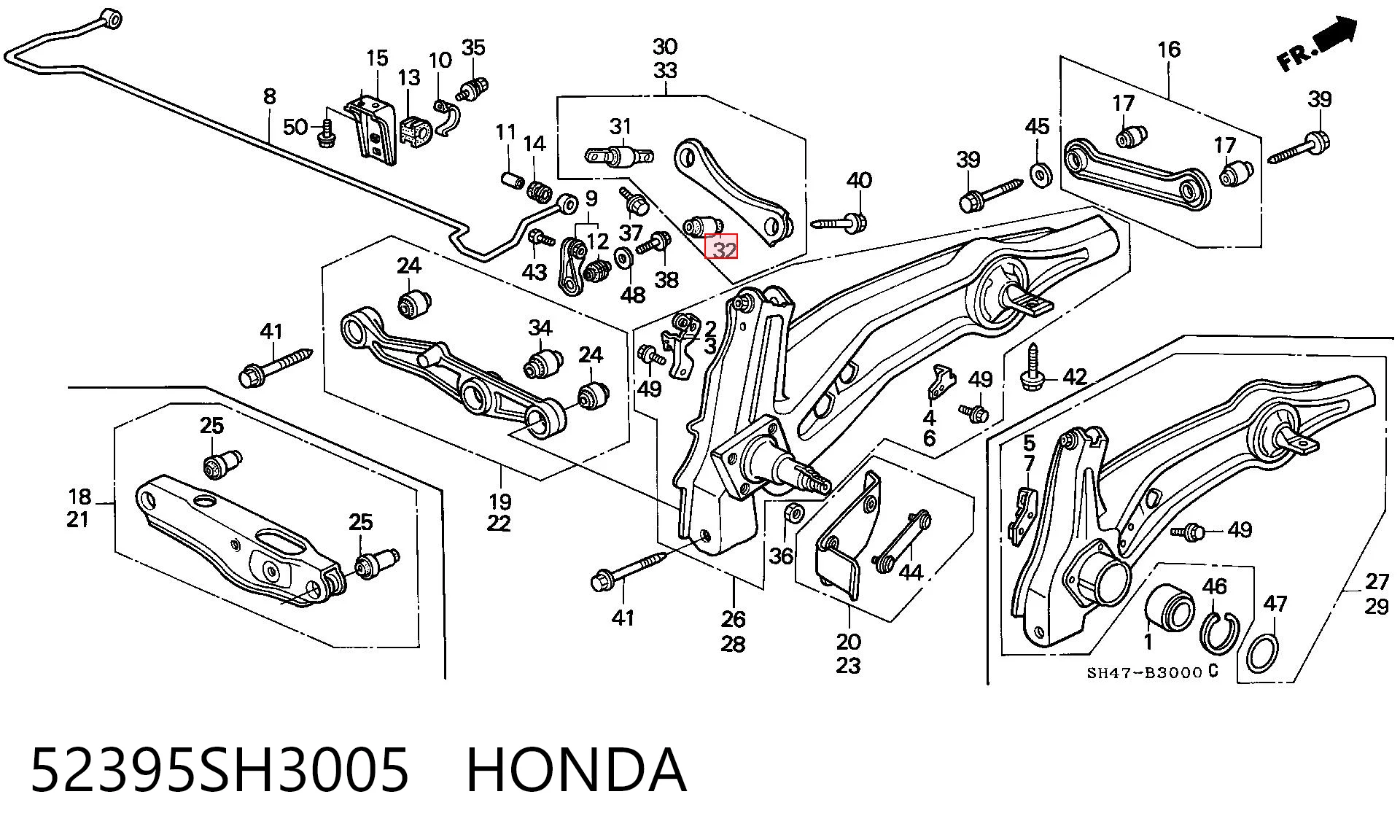 52395SH3005 Honda