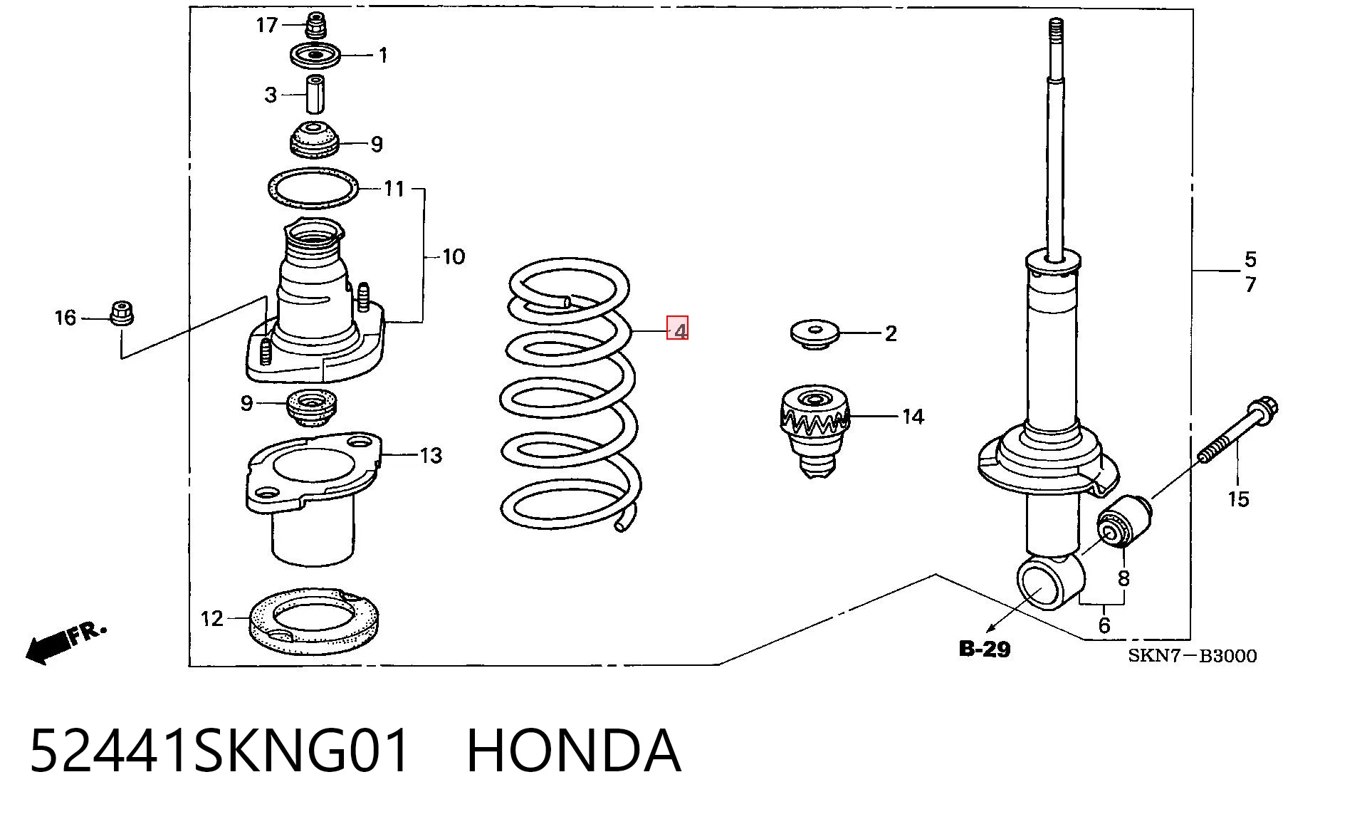 52441SKNG01 Honda