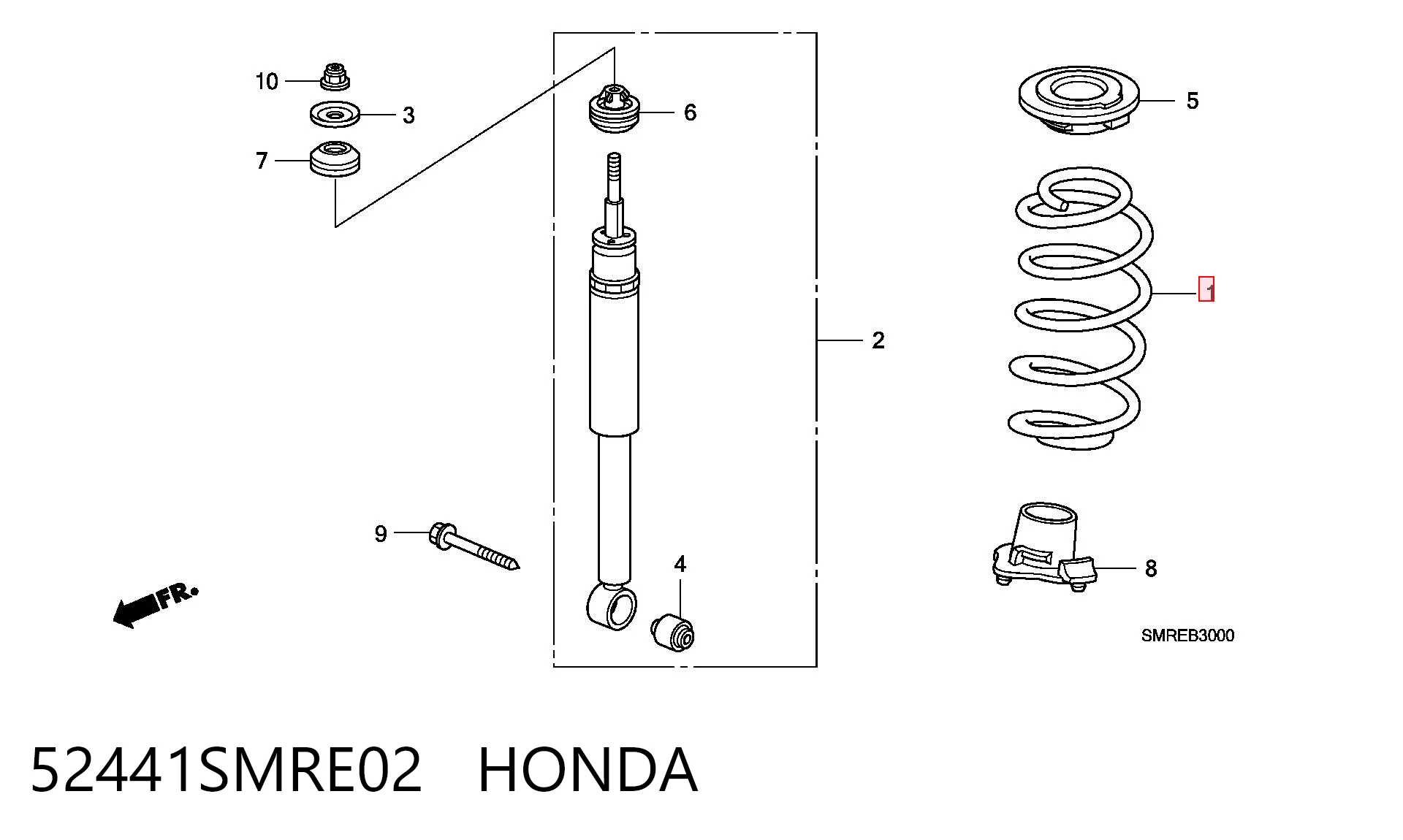 Muelle de suspensión trasero Honda Civic VIII TYPE R hatchback (FN) (2006 - 2012) precio, desde 54,79 EUR