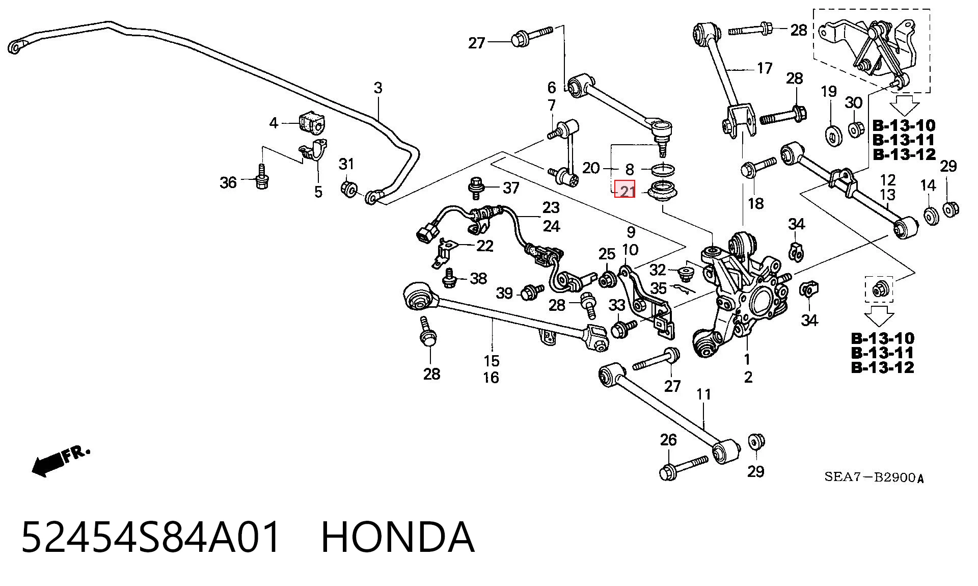 52454S84A01 HONDA