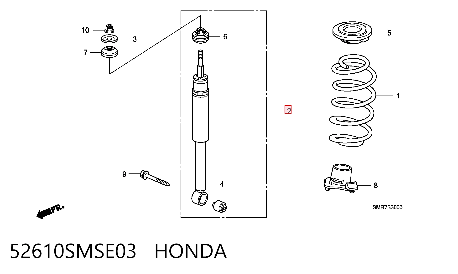 52610SMSE03 Honda
