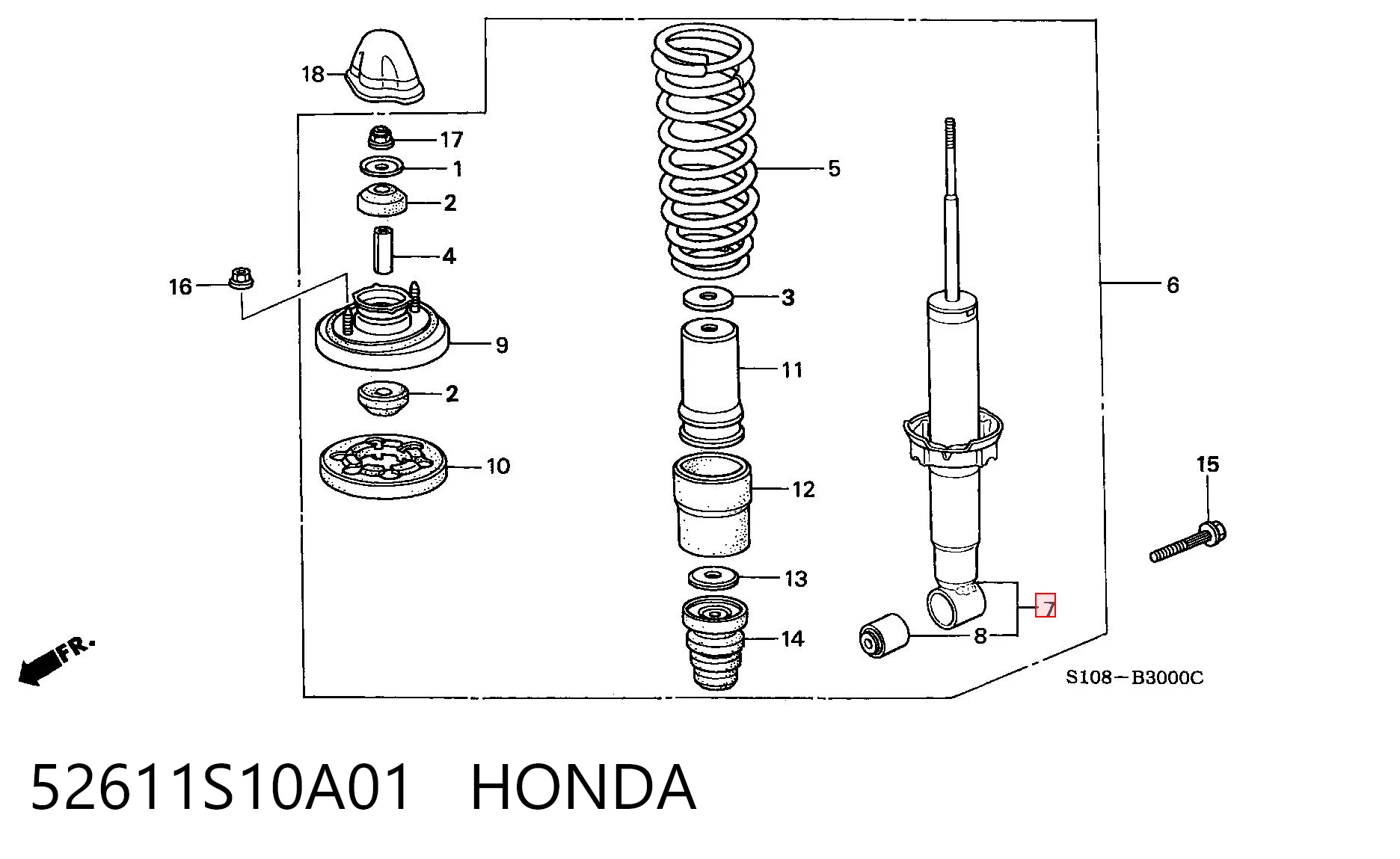 52611S10A01 Honda