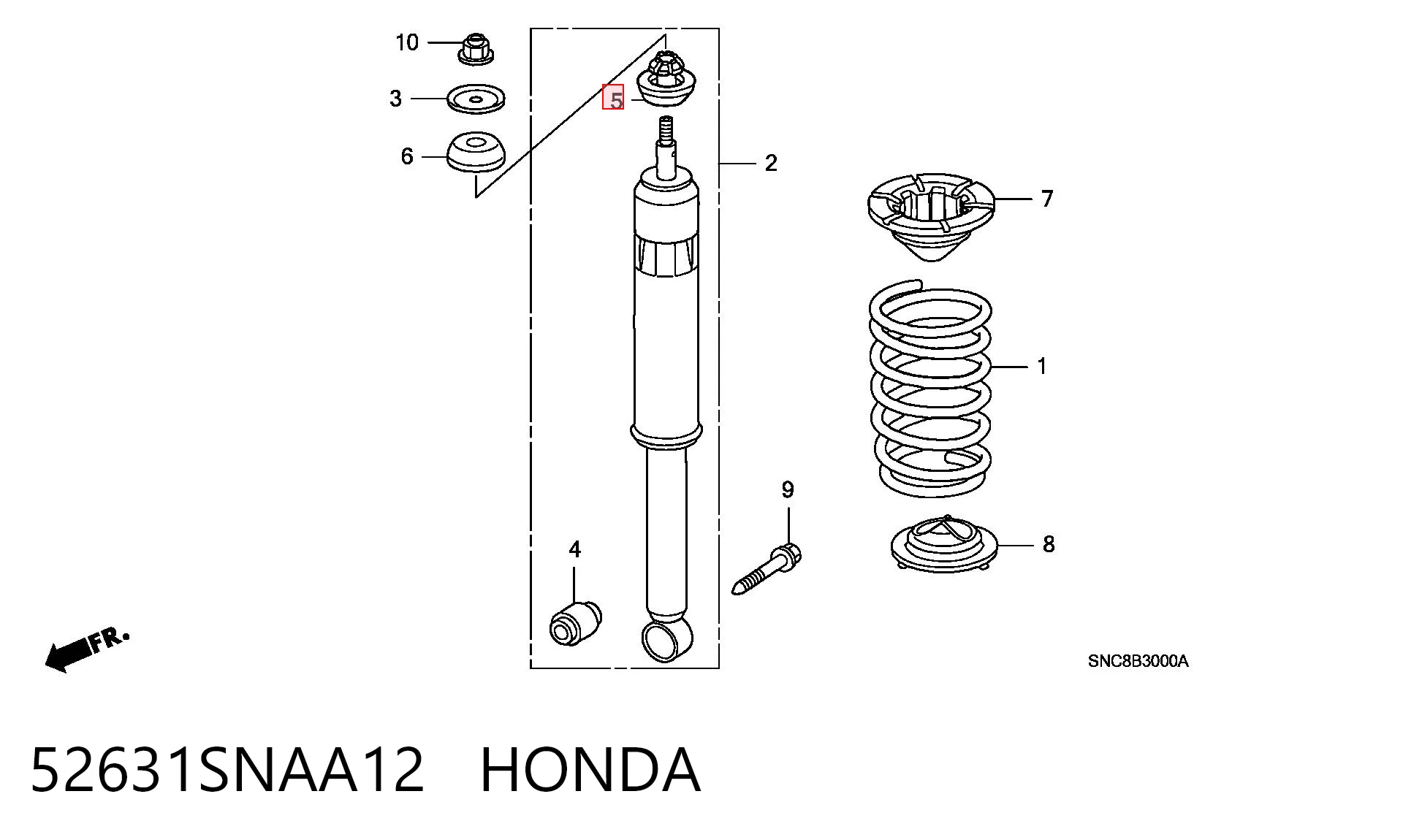 52631SNAA12 Honda