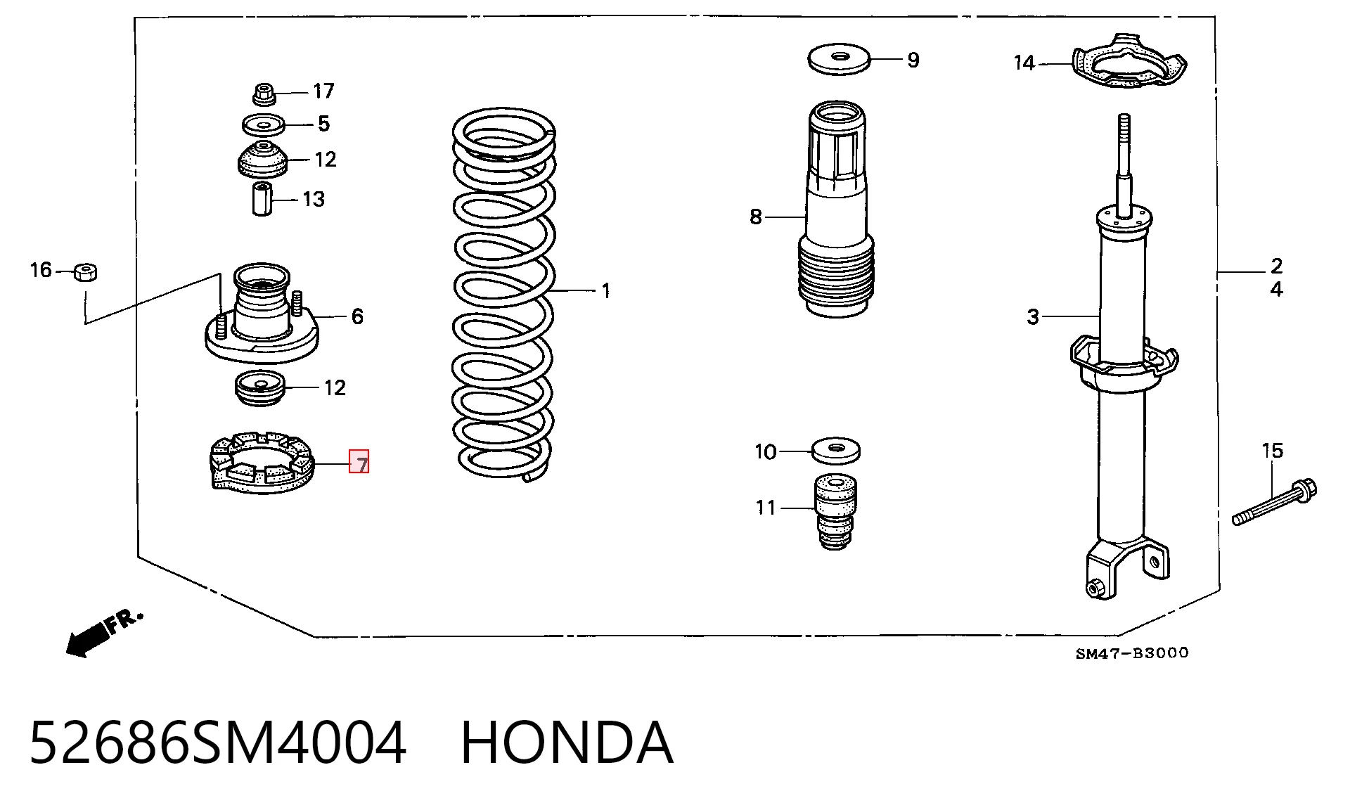 52686SM4004 Honda