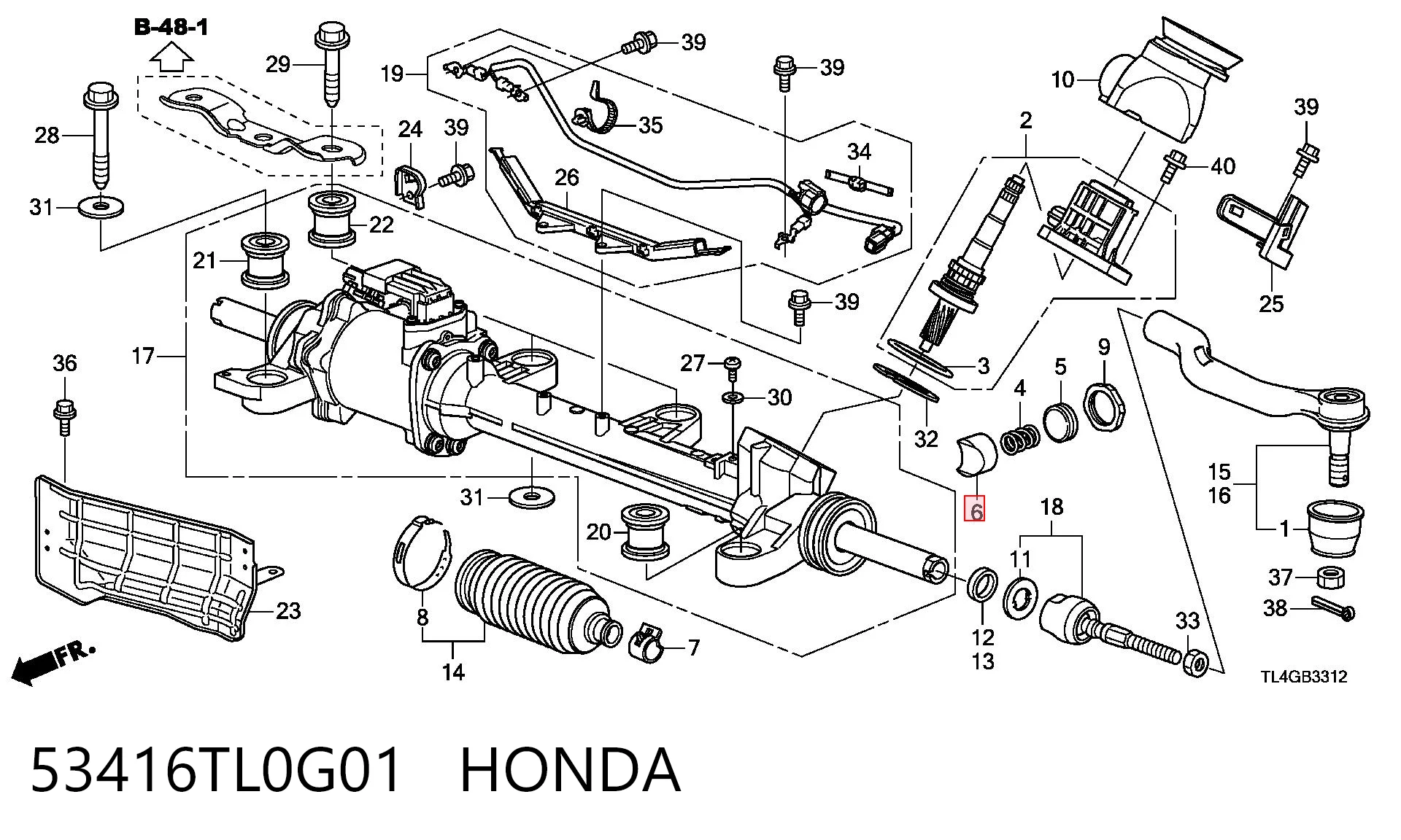 53416TL0G01 Honda