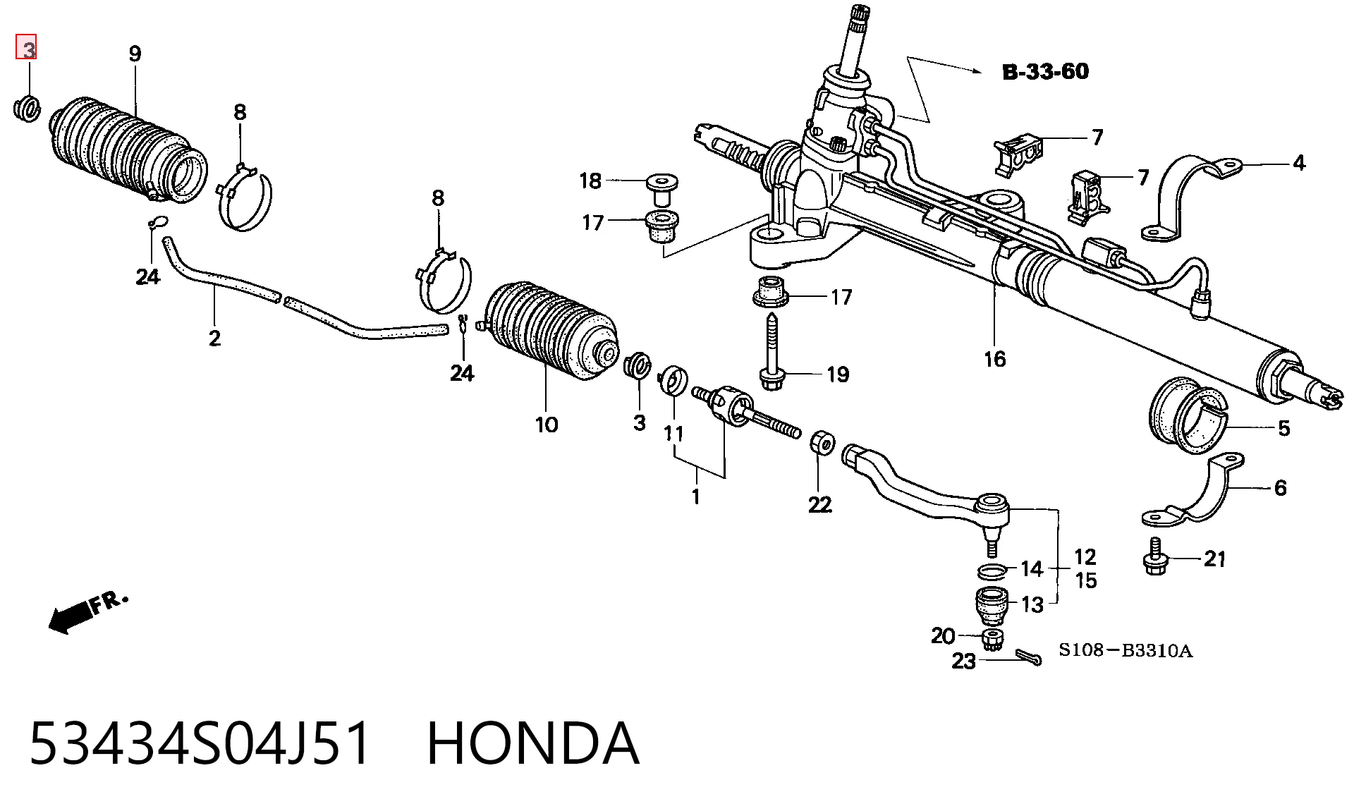53434S04J51 Honda