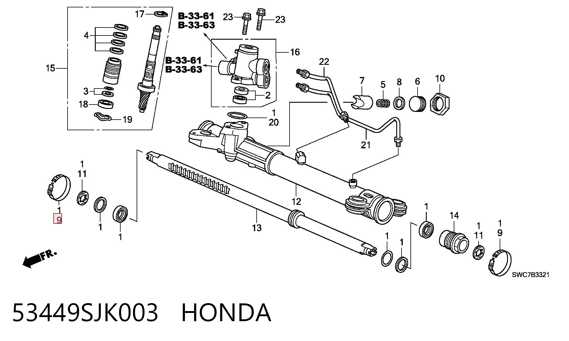 53449SJK003 Honda