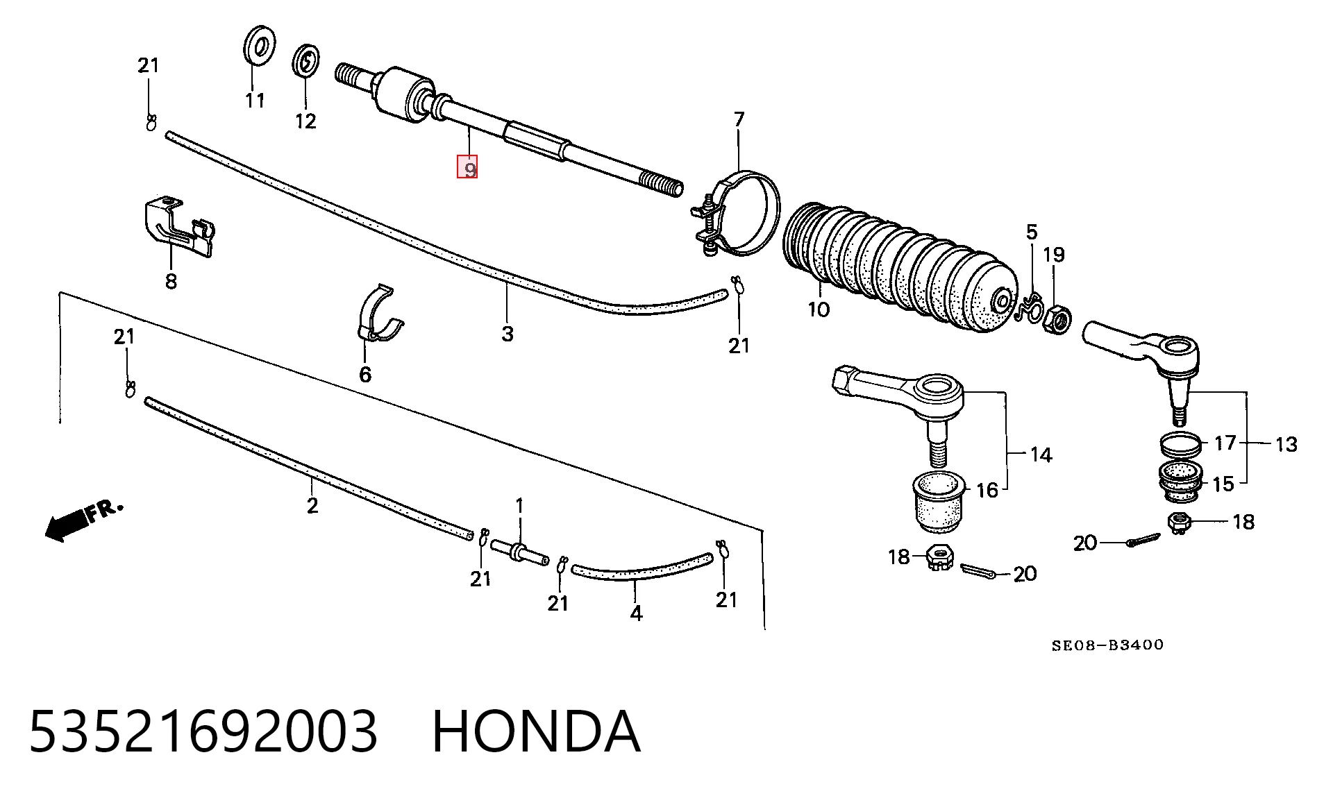 Comprar Barra de dirección Honda Accord III CA4, CA5 a bajo precio