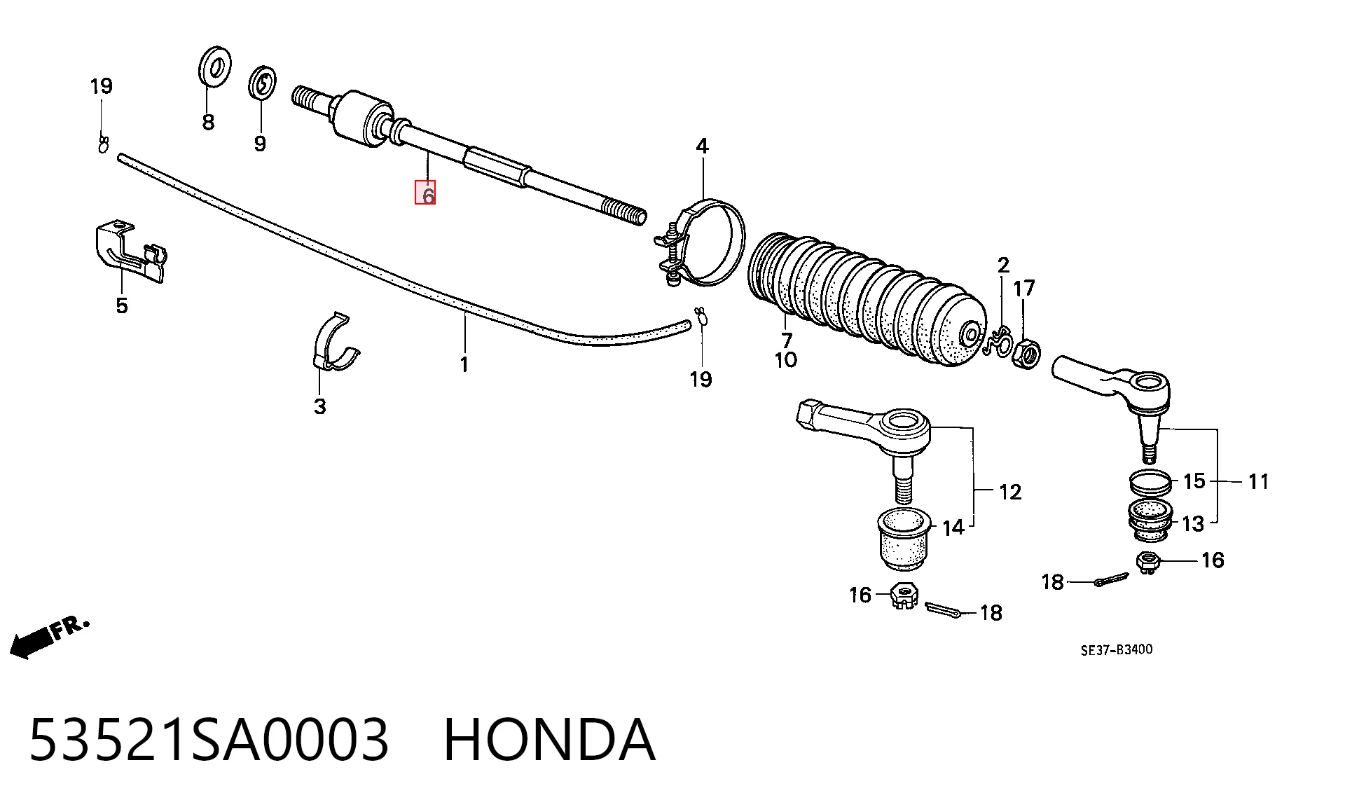 Comprar Barra de acoplamiento Honda Accord III CA4, CA5