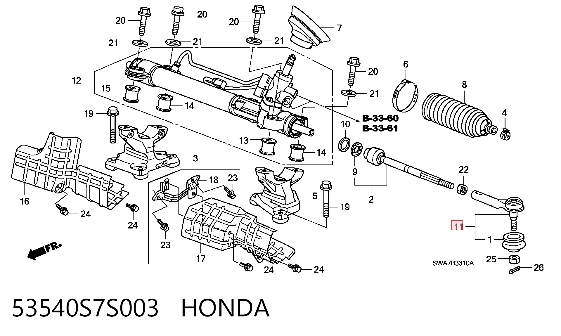 Rótulas de dirección Honda CR-V SUV comprar en España