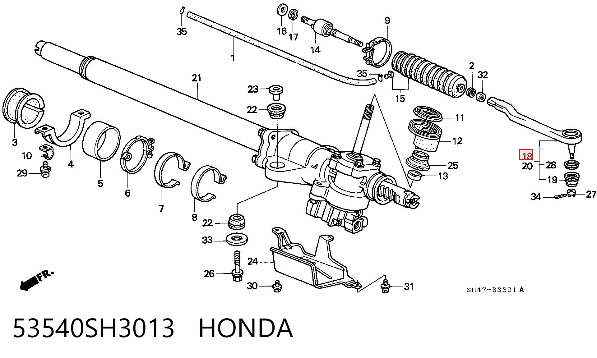 Rótula de dirección Honda Civic IV (1987-1993)