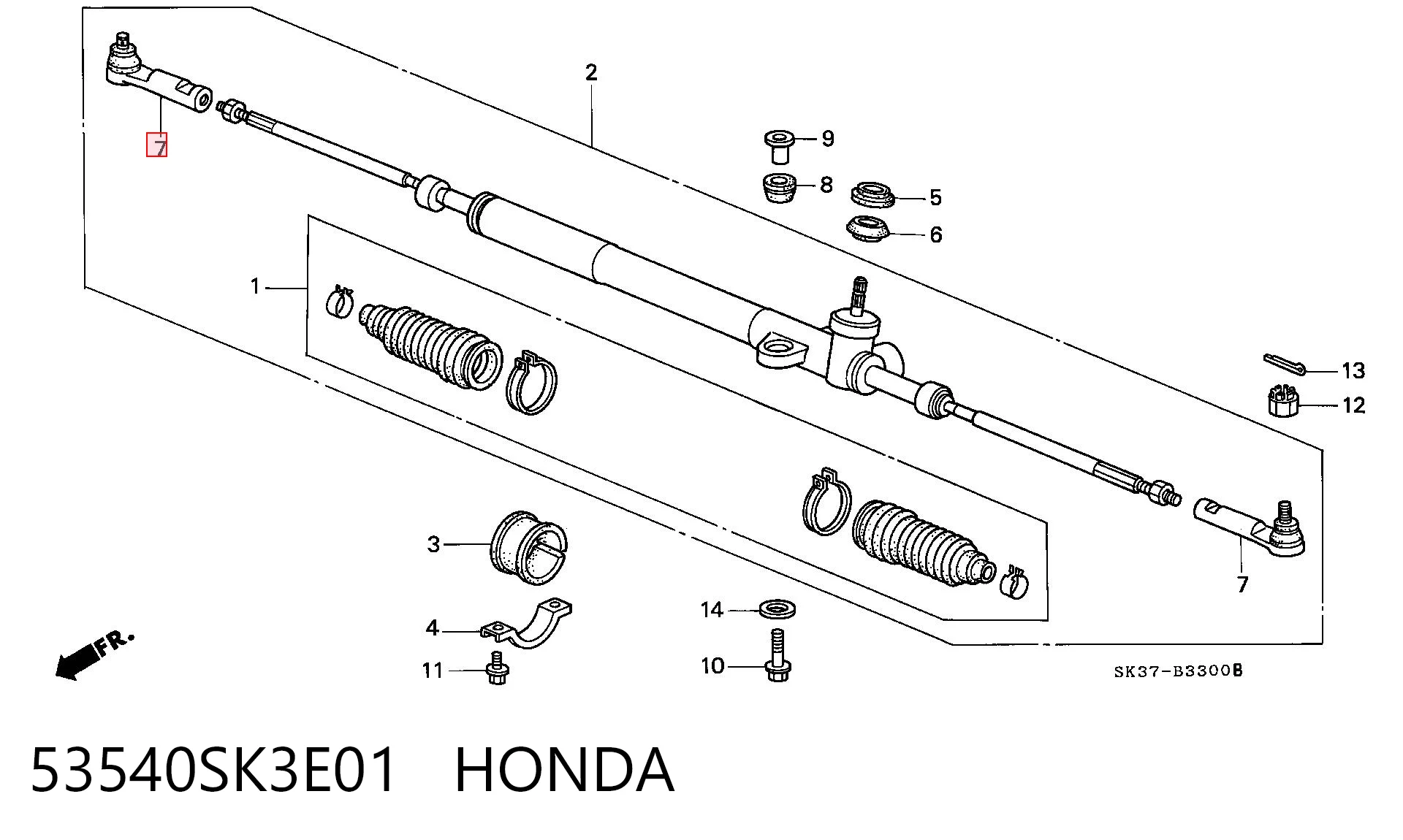 53540SK3E01 Honda
