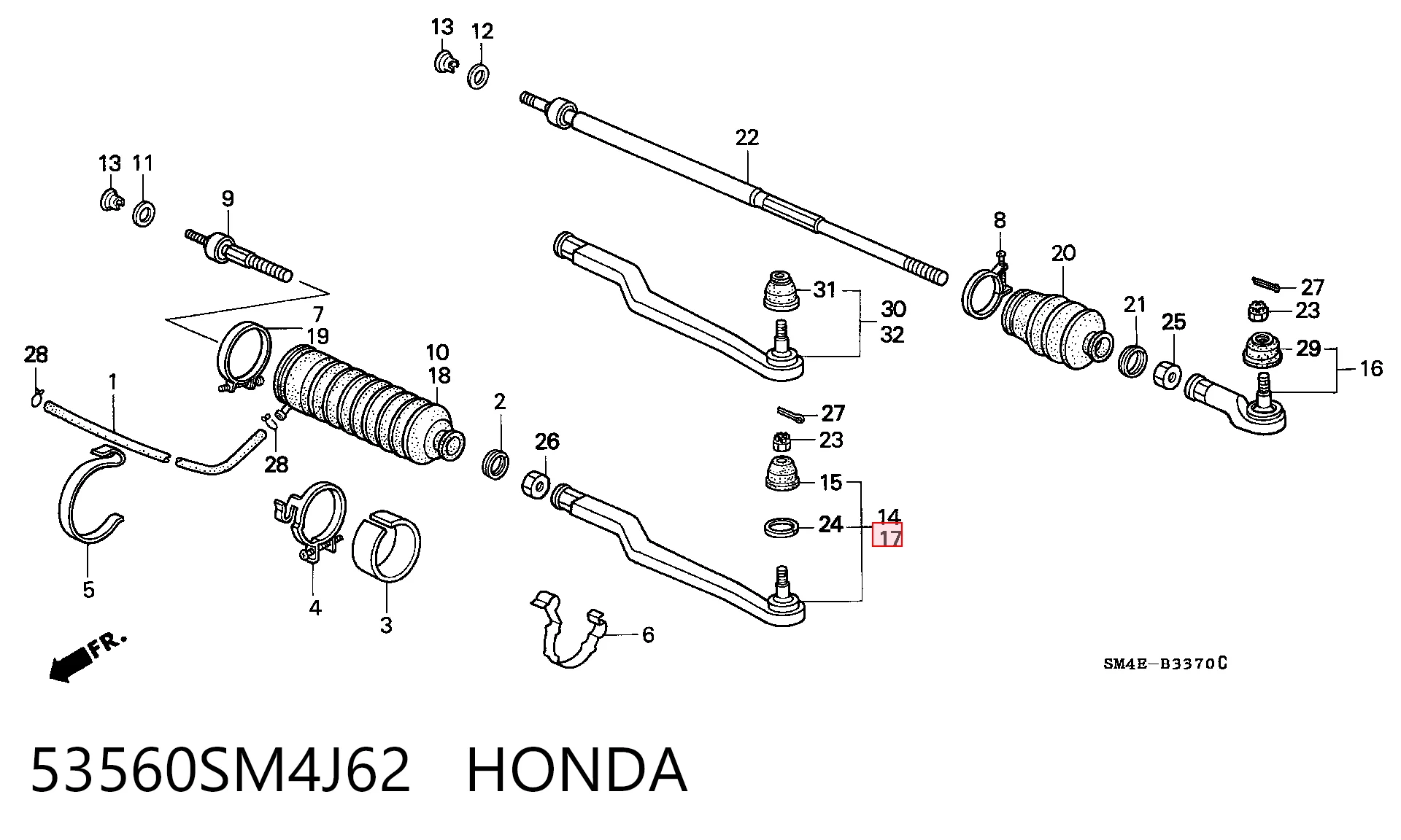 53560SM4J62 Honda