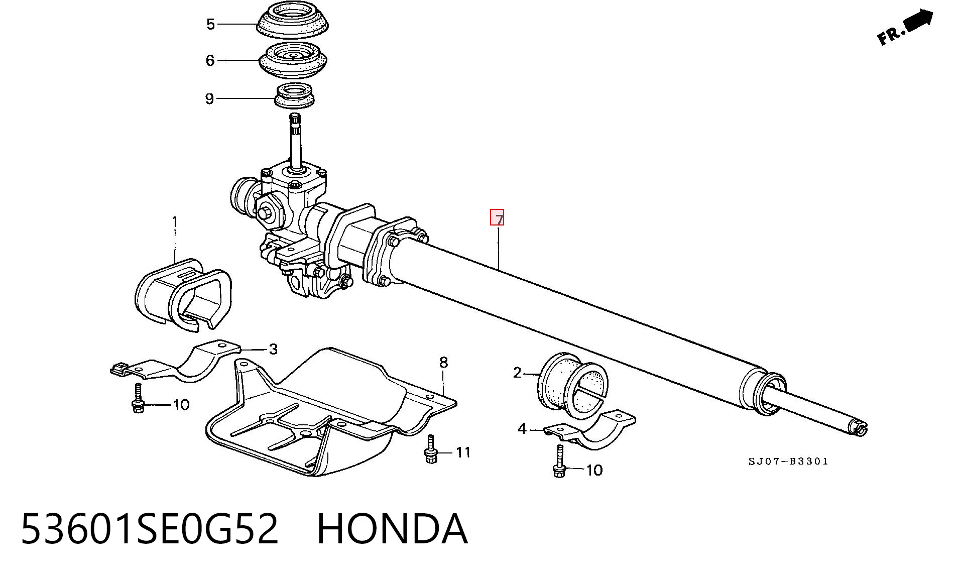 Comprar Cremallera de dirección Honda Accord III CA4, CA5
