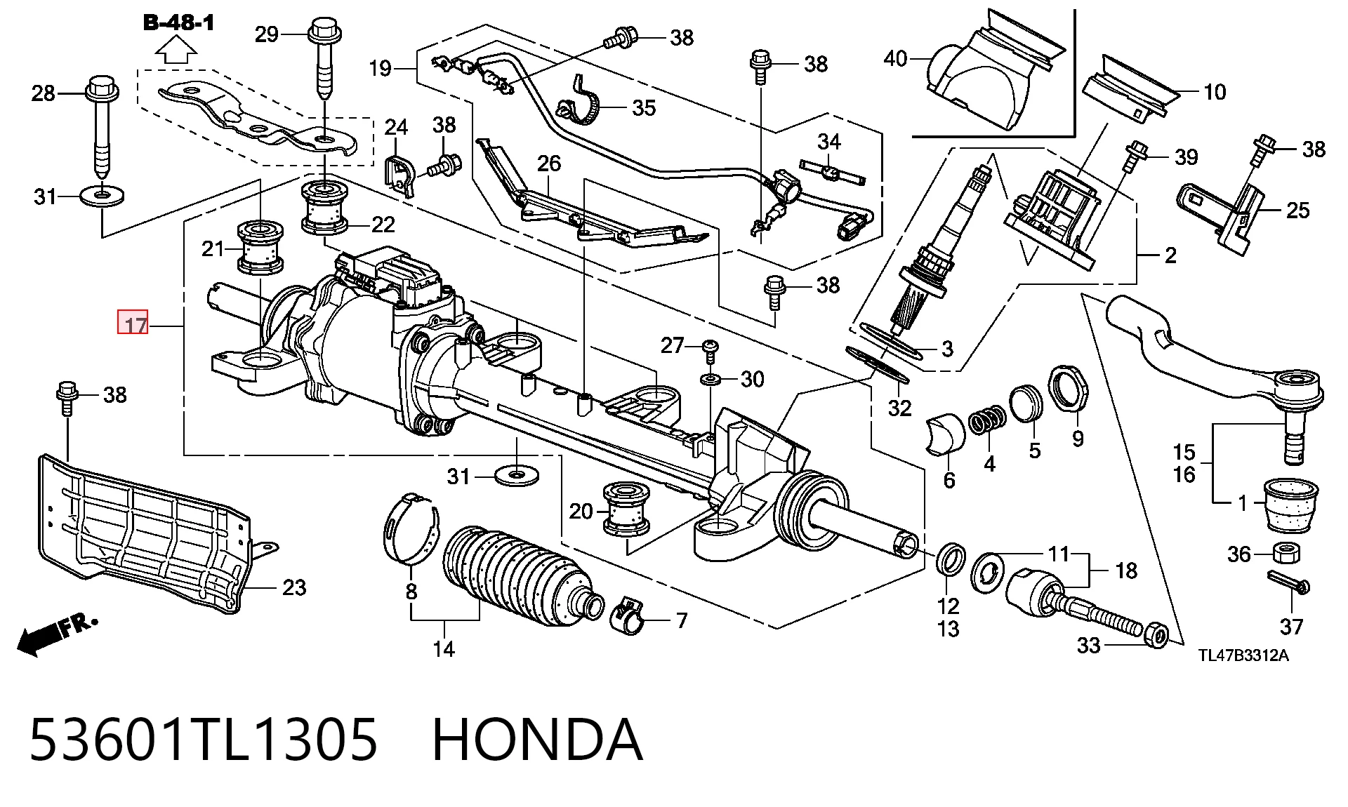 Comprar Cremallera de dirección Honda Accord VIII CU a bajo precio