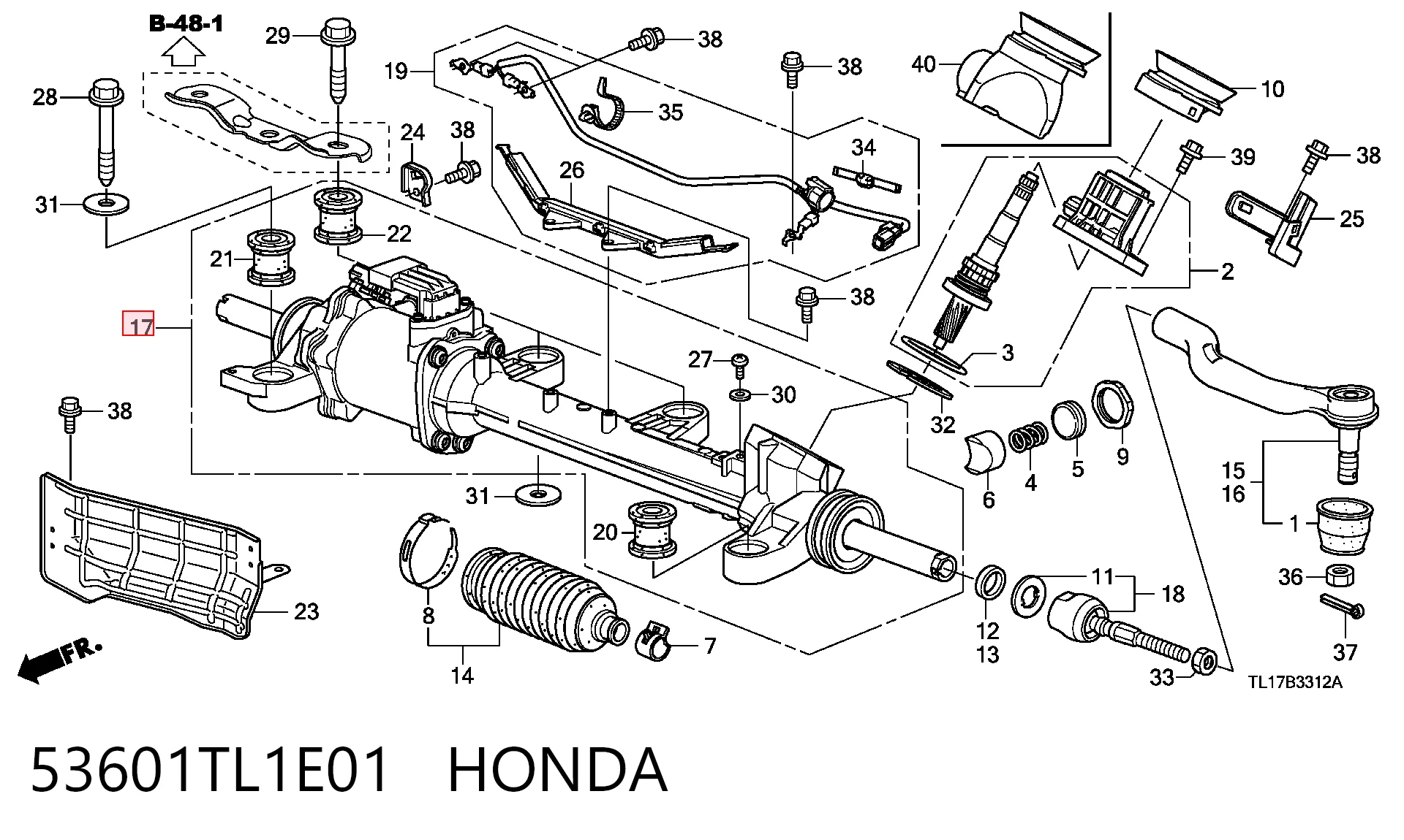 Comprar Cremallera de dirección Honda Accord VIII CU