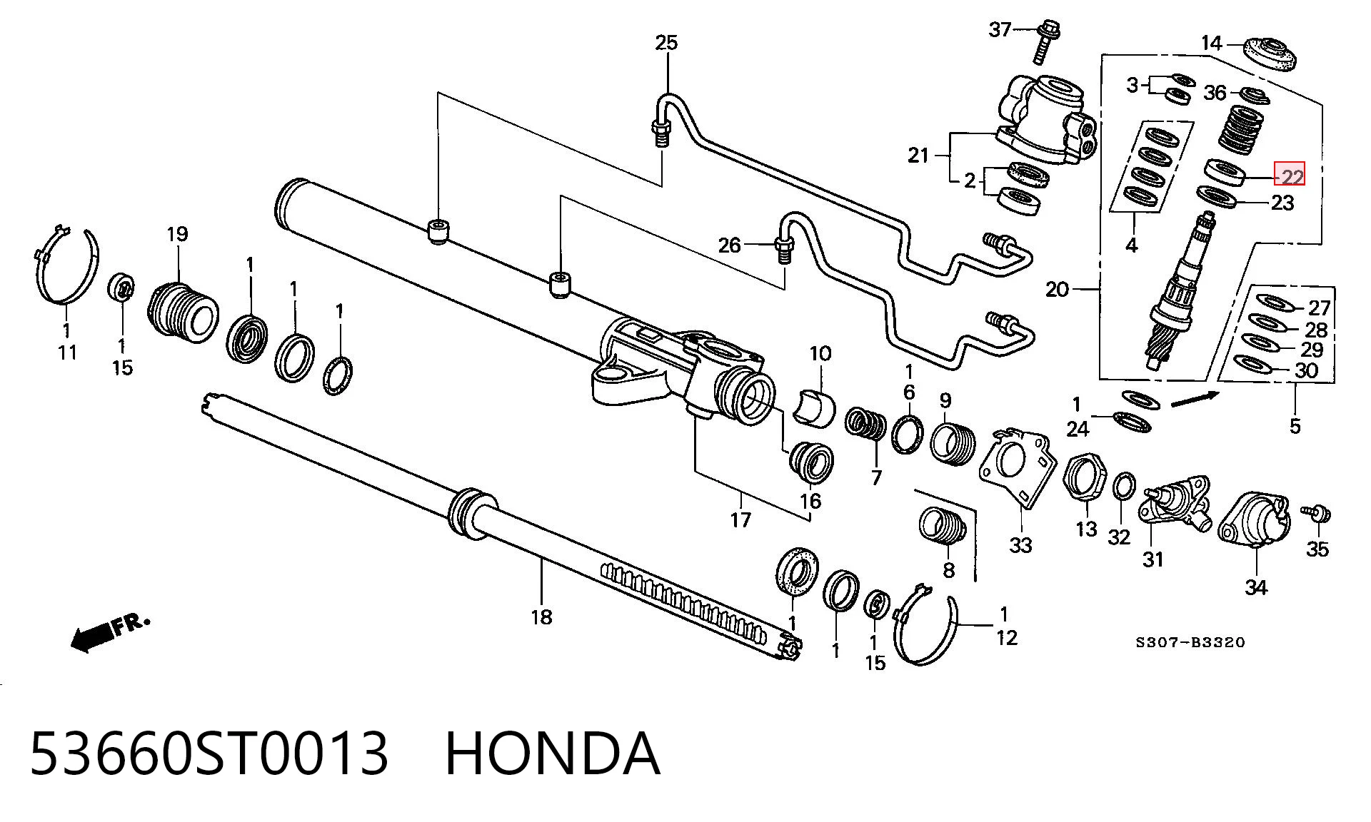 53660ST0013 Honda
