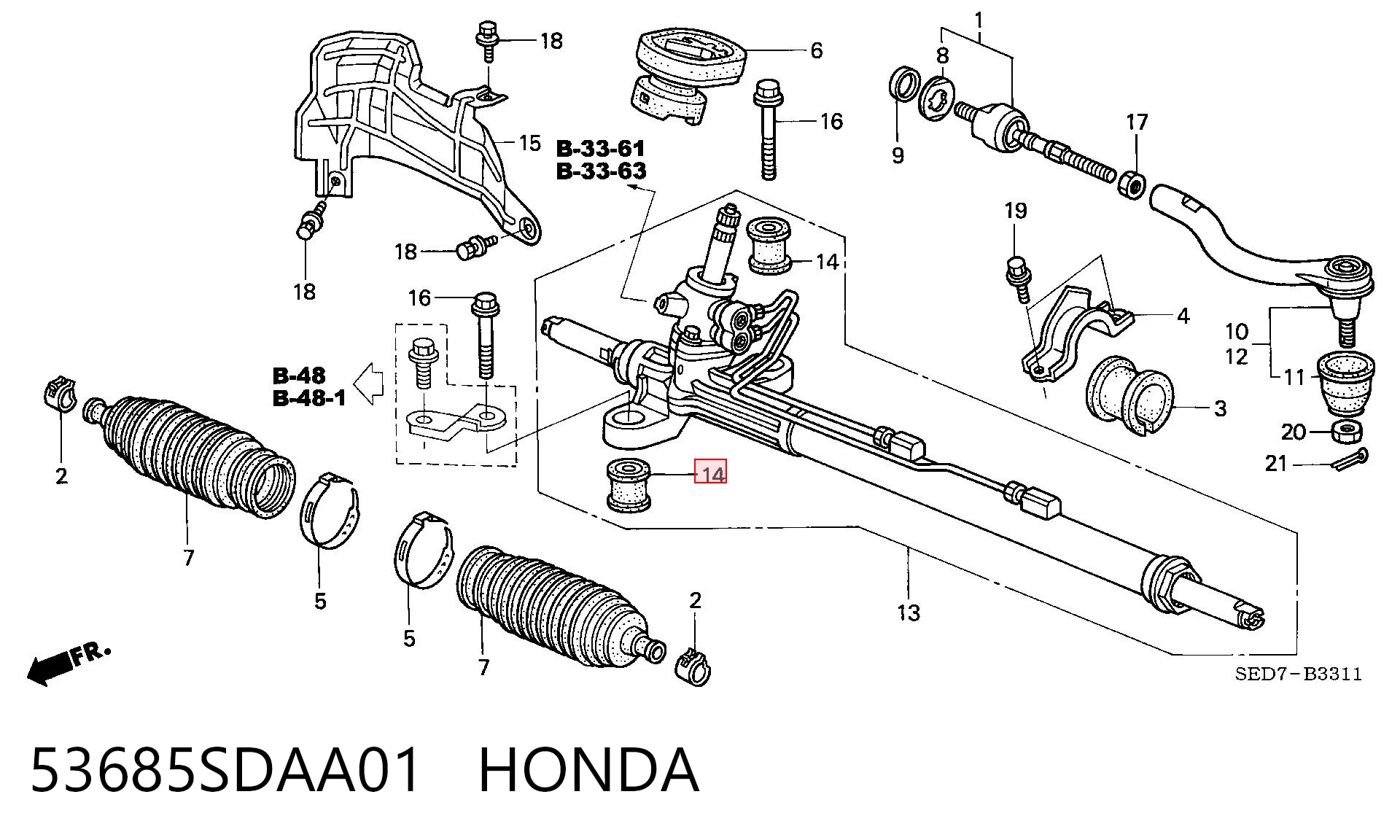 53685SDAA01 Honda