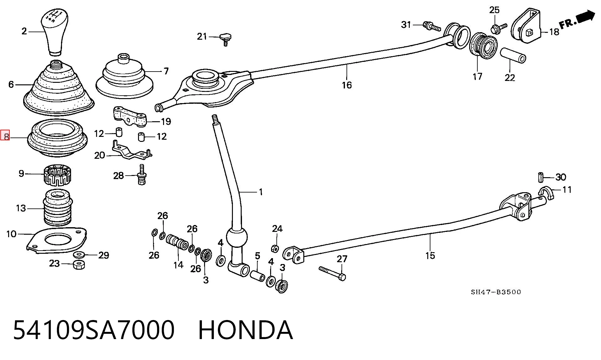 54109SA7000 Honda 
