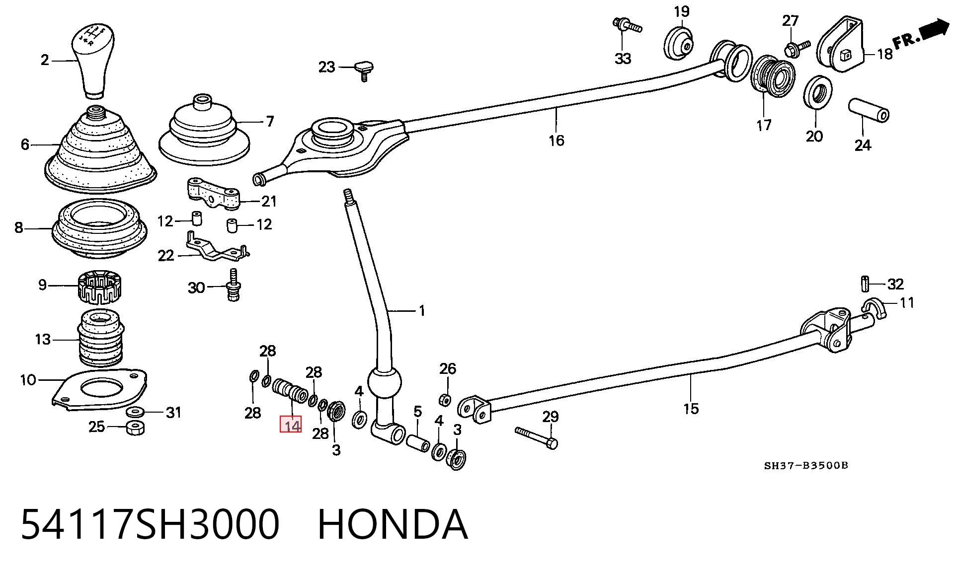 54117SH3000 Honda