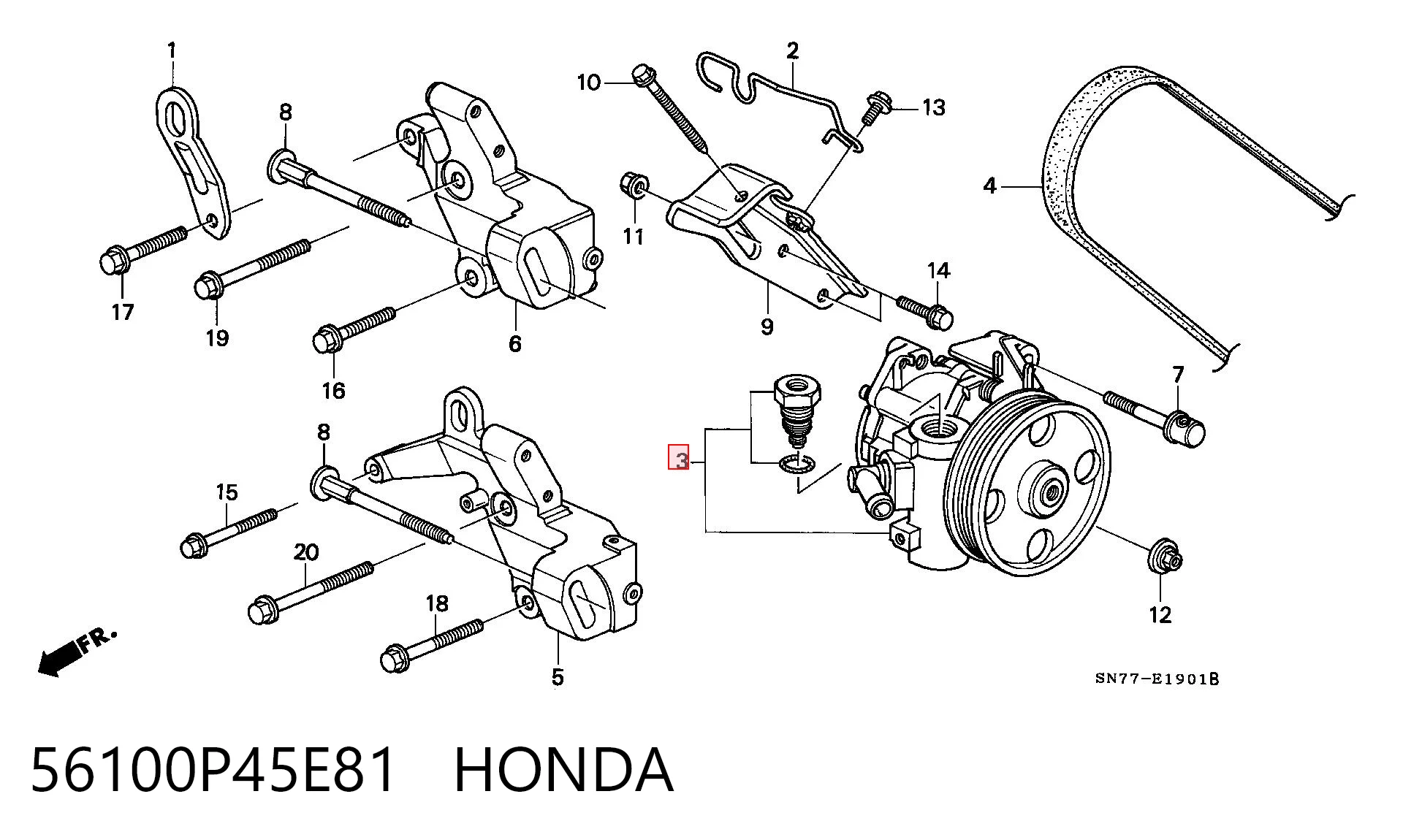 Comprar Bomba de dirección asistida Honda Accord V CC7 a bajo precio