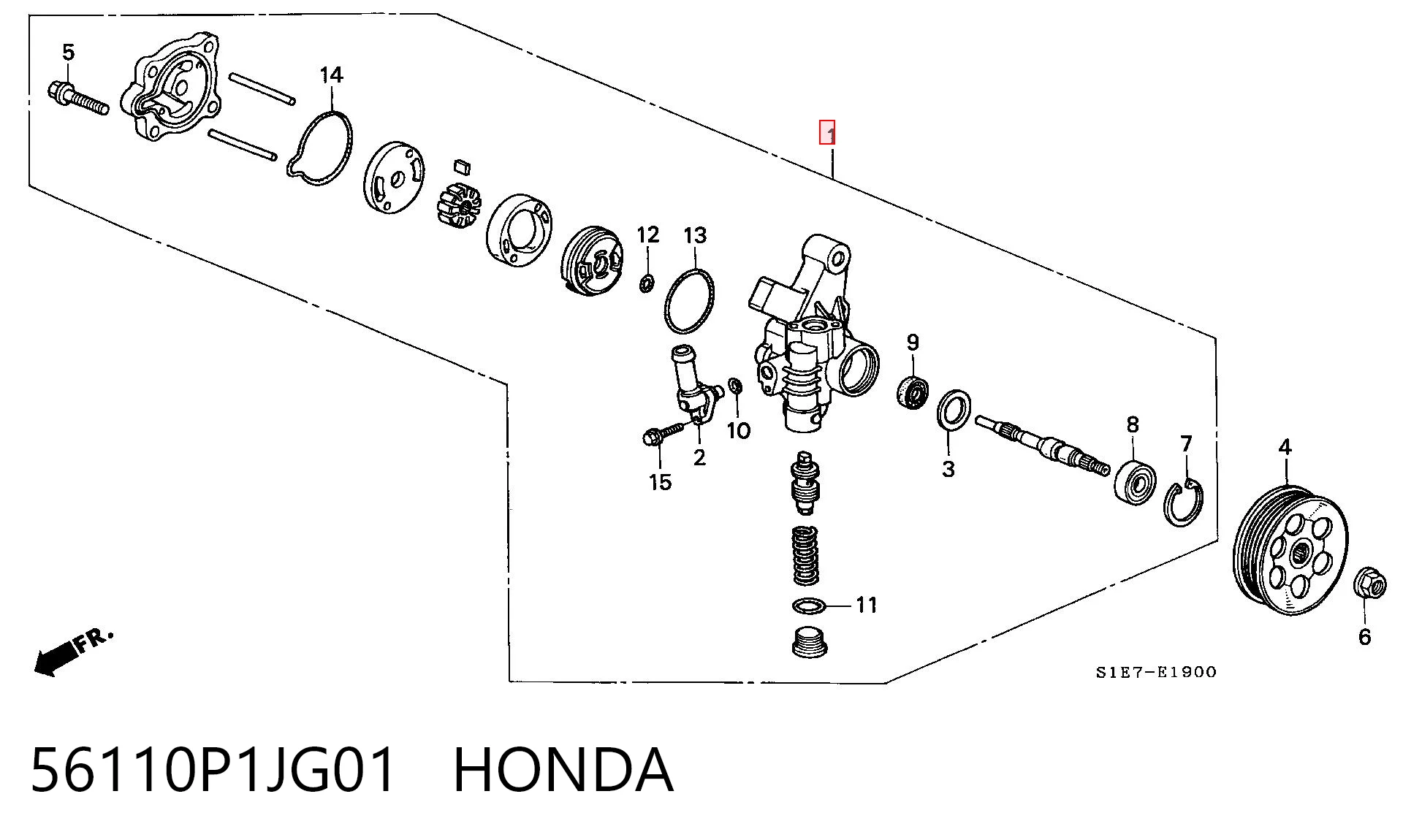 Bomba de dirección asistida  Honda Civic VI sedán (EJ9, EK3/4) (1995 - 2001) precio, desde 86,20 EUR