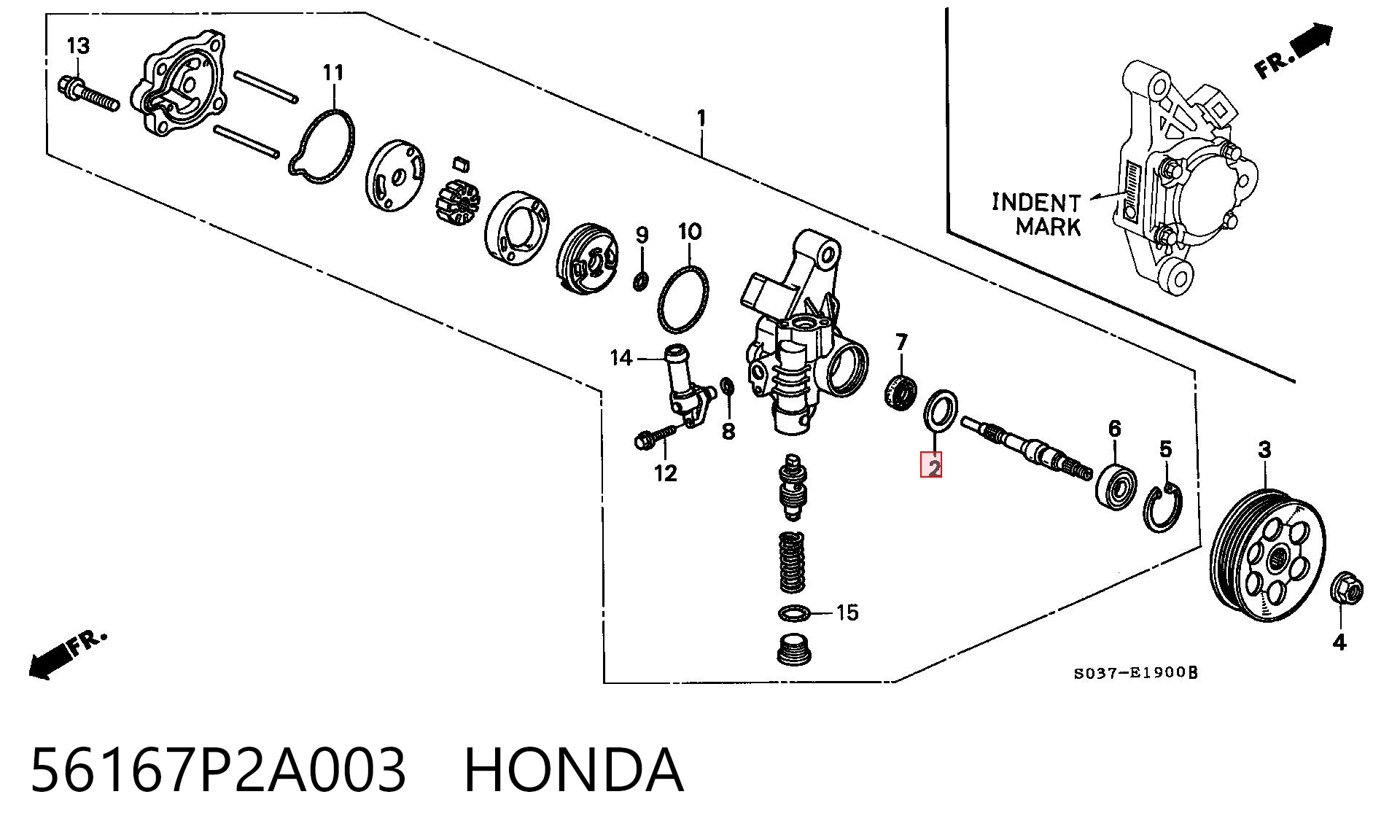 56167P2A003 Honda