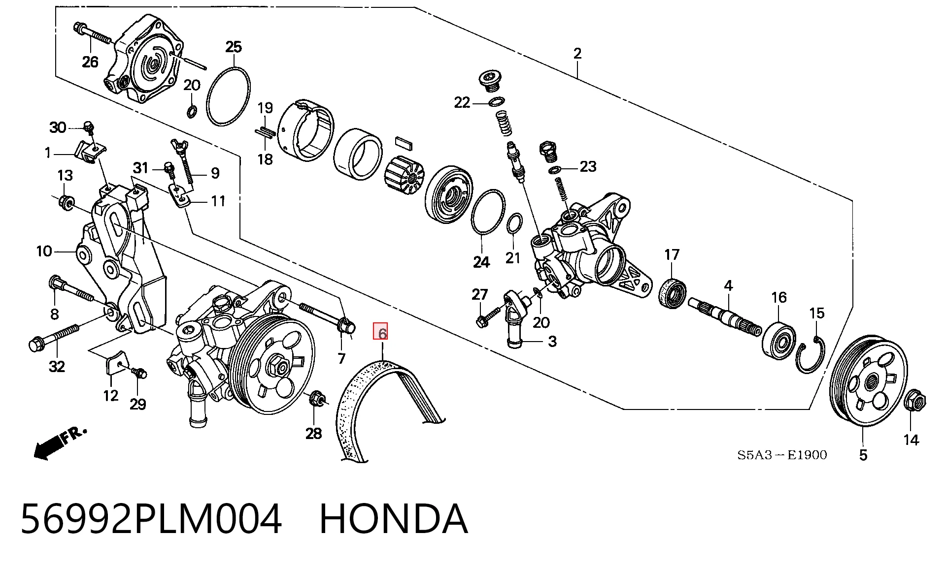 Comprar 1172067A00 Nissan/Infiniti Correa trapezoidal