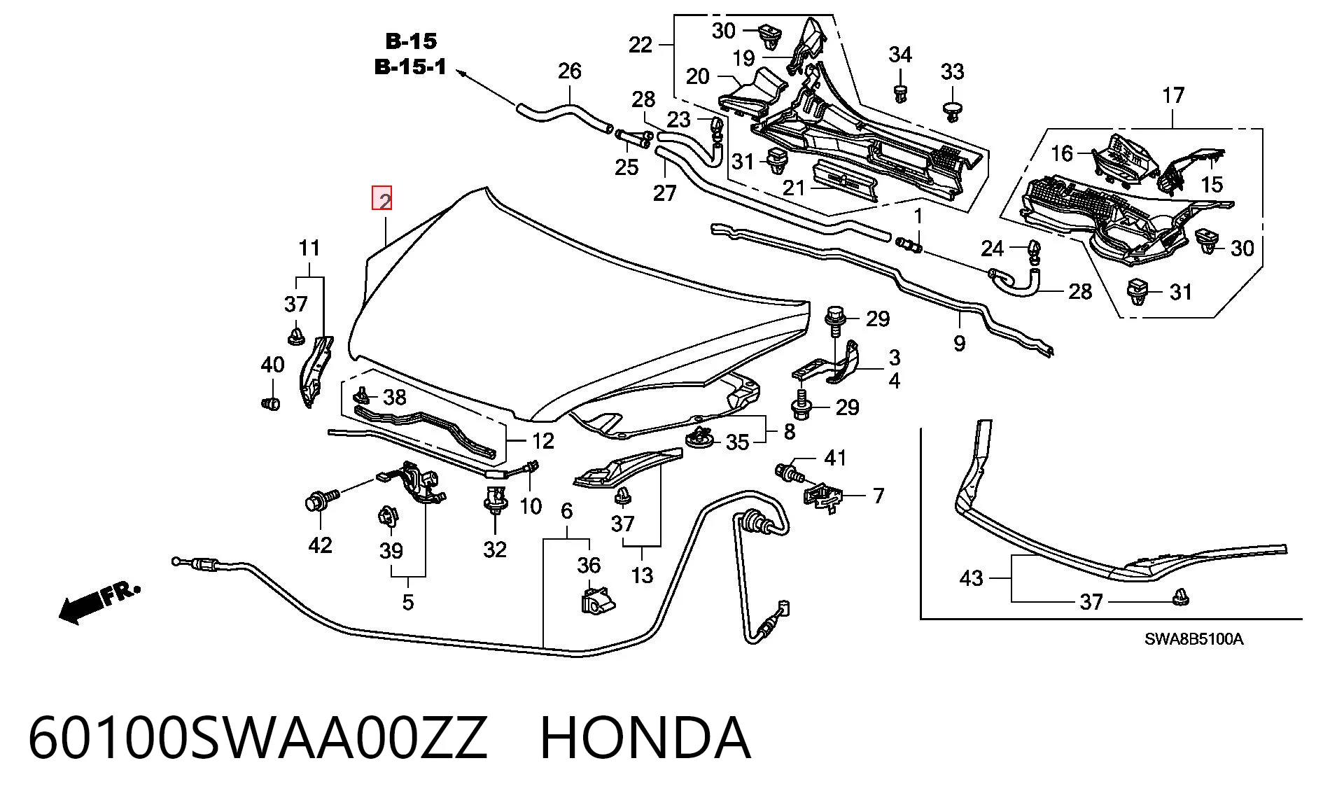60100SWAA00ZZ Honda